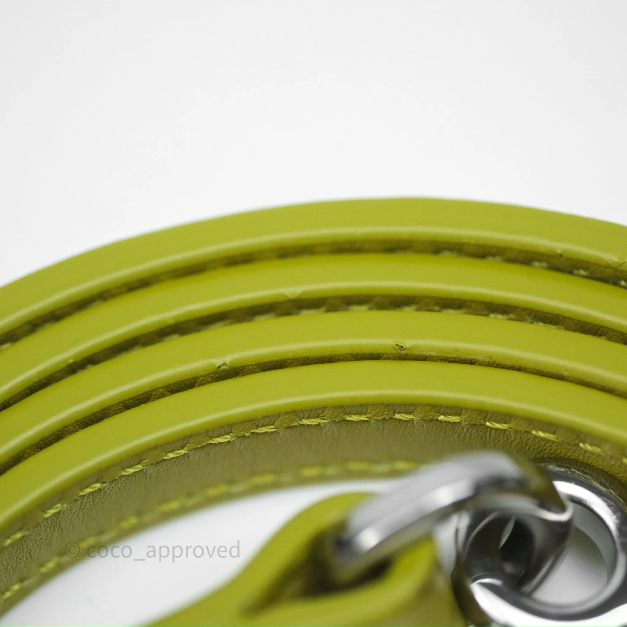 Loewe Mini Puzzle Edge Bag in Lime Smooth Calfskin