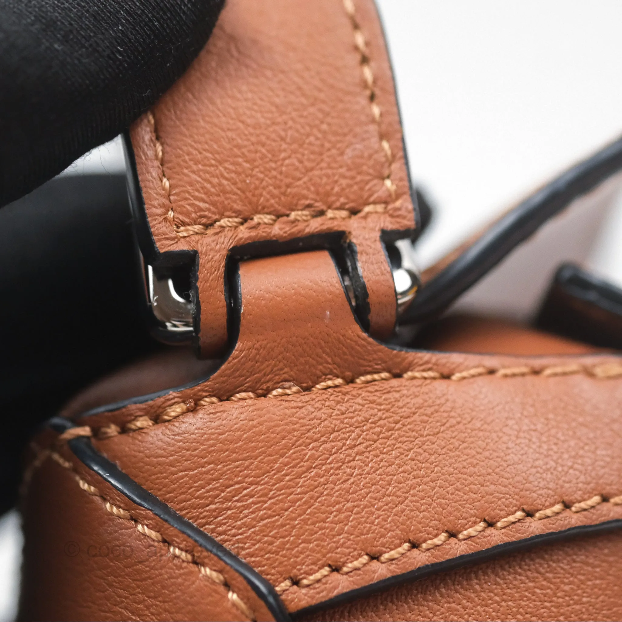 Loewe Mini Puzzle Edge Bag Tan Calfskin Palladium Hardware
