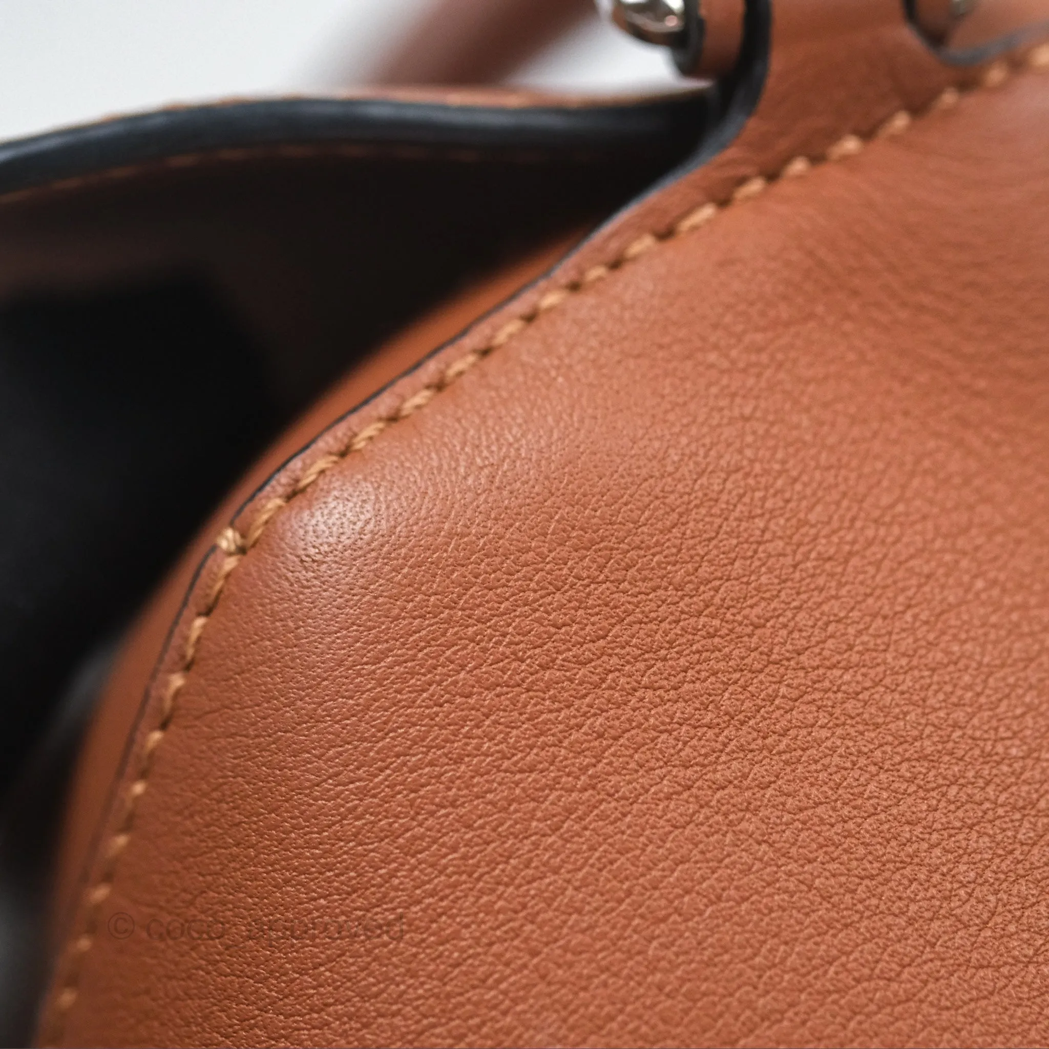 Loewe Mini Puzzle Edge Bag Tan Calfskin Palladium Hardware