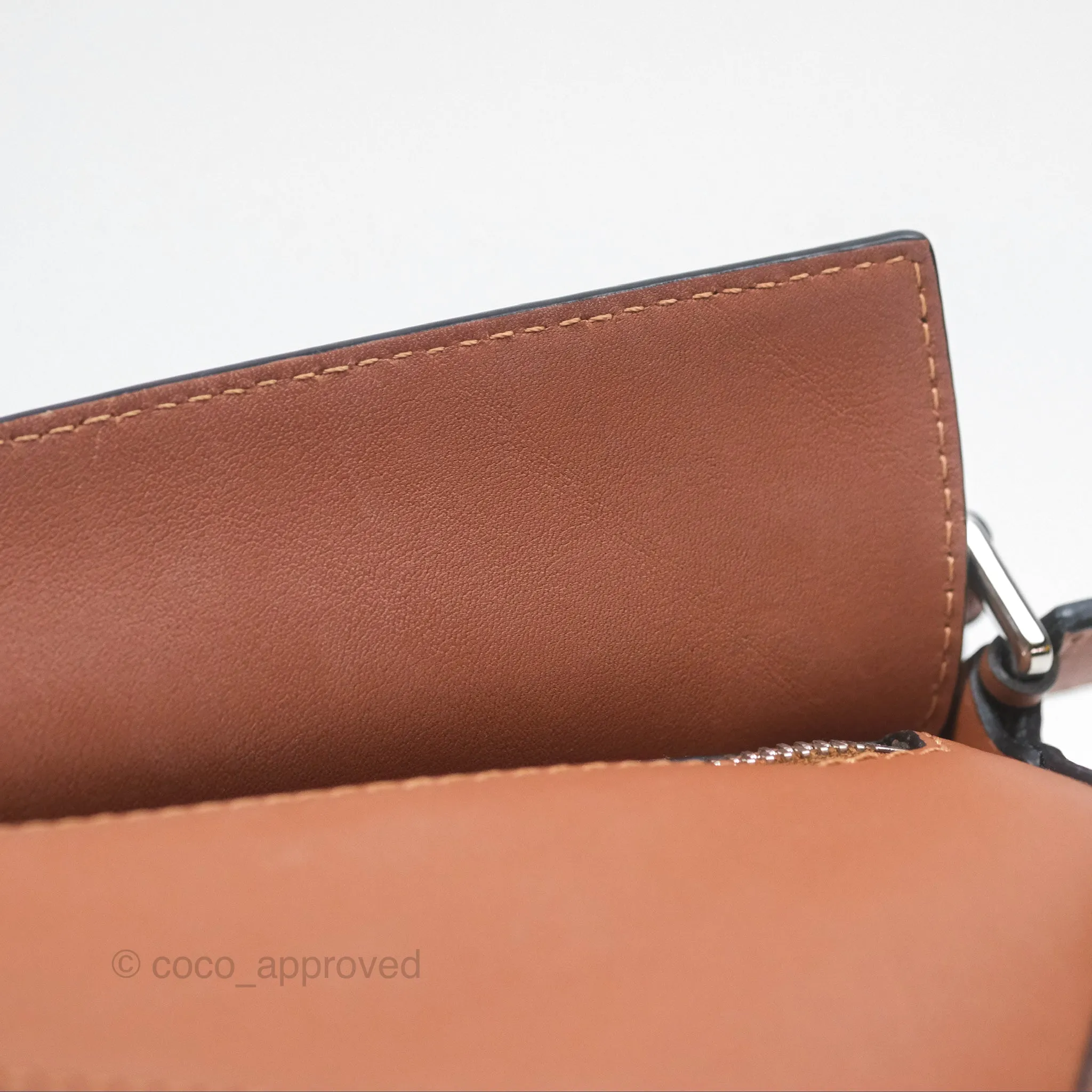 Loewe Mini Puzzle Edge Bag Tan Calfskin Palladium Hardware