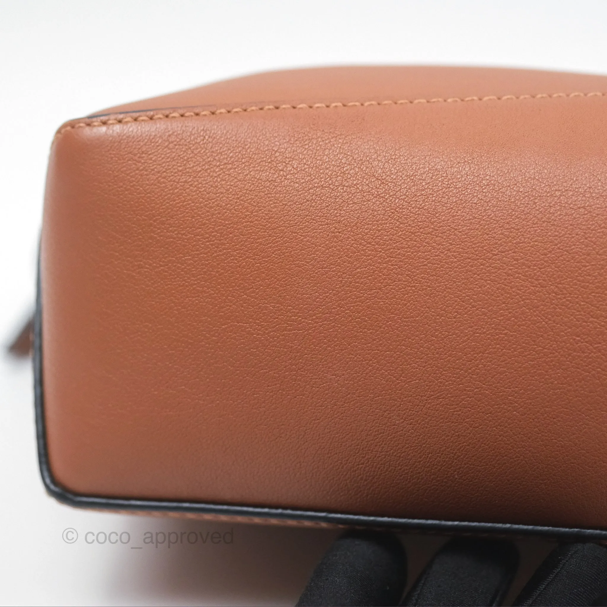 Loewe Mini Puzzle Edge Bag Tan Calfskin Palladium Hardware
