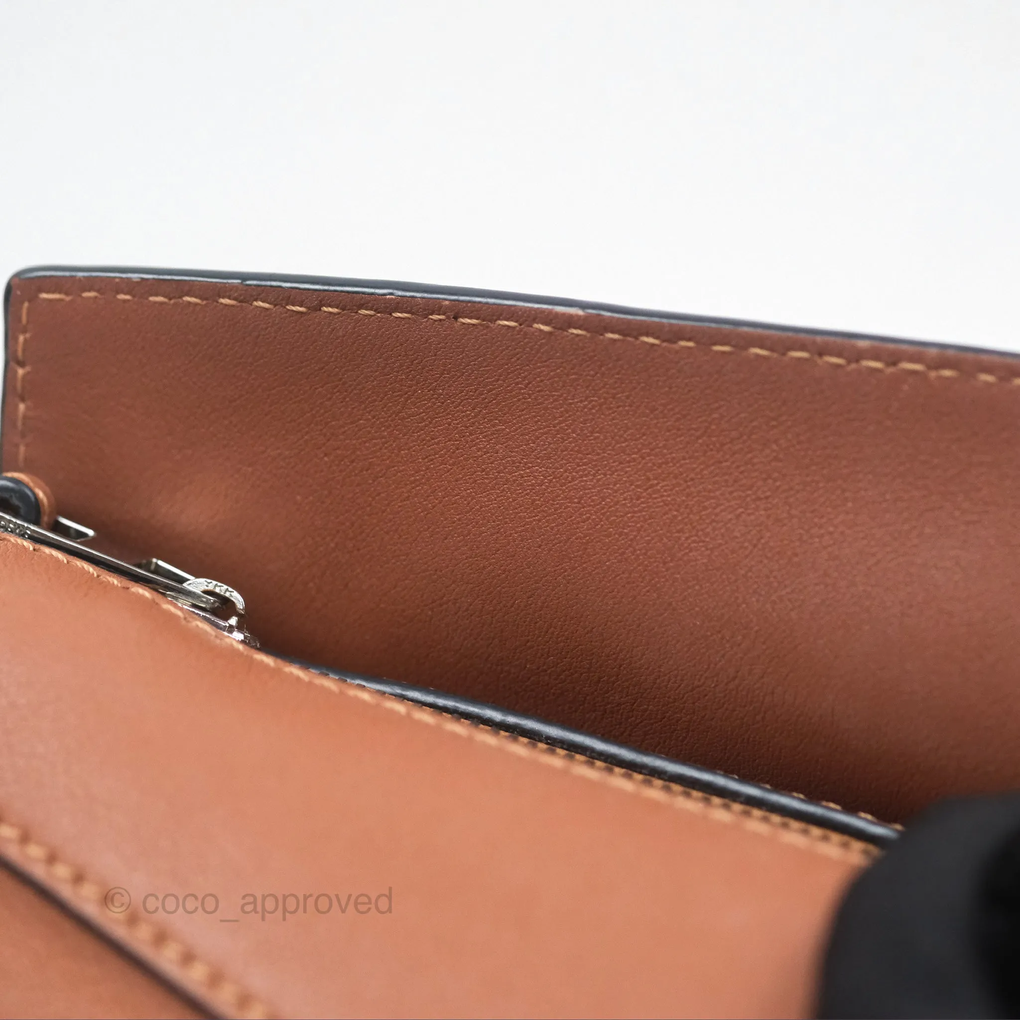 Loewe Mini Puzzle Edge Bag Tan Calfskin Palladium Hardware