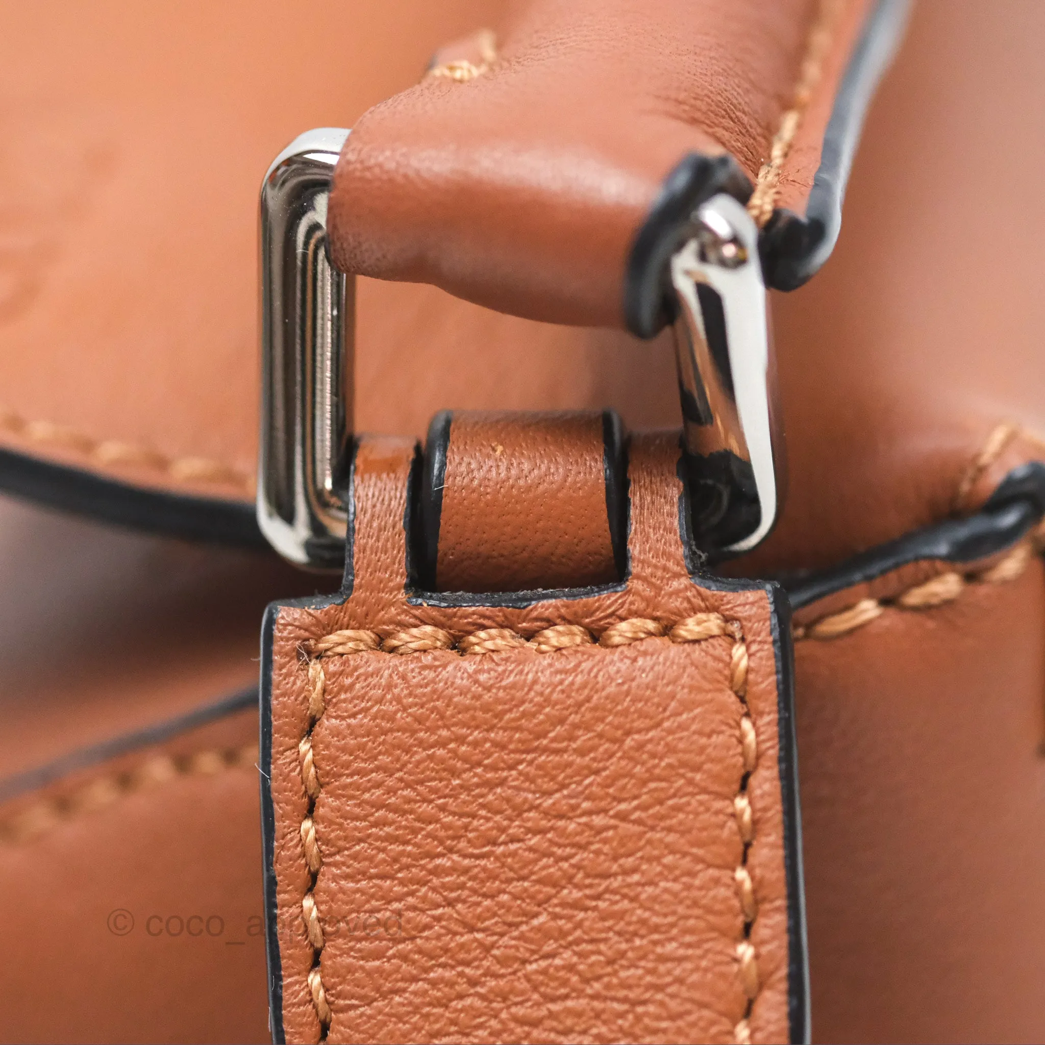 Loewe Mini Puzzle Edge Bag Tan Calfskin Palladium Hardware