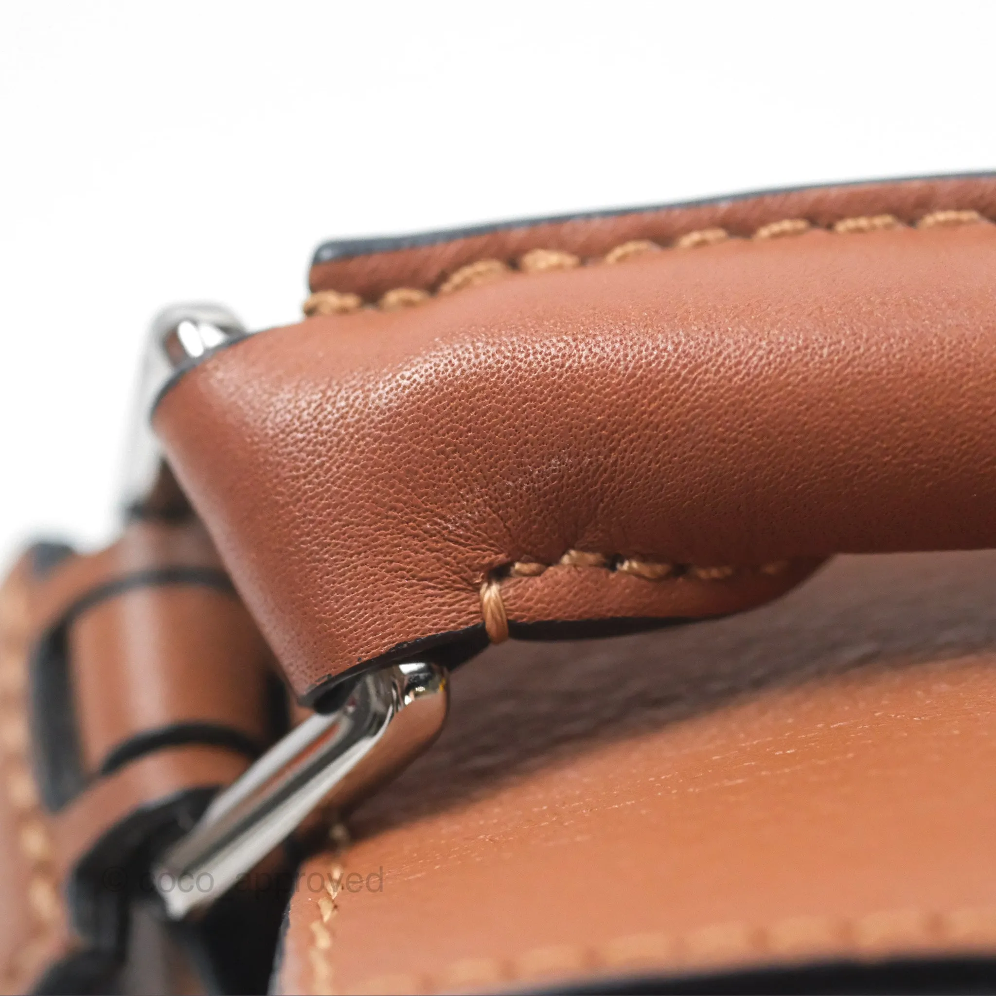 Loewe Mini Puzzle Edge Bag Tan Calfskin Palladium Hardware