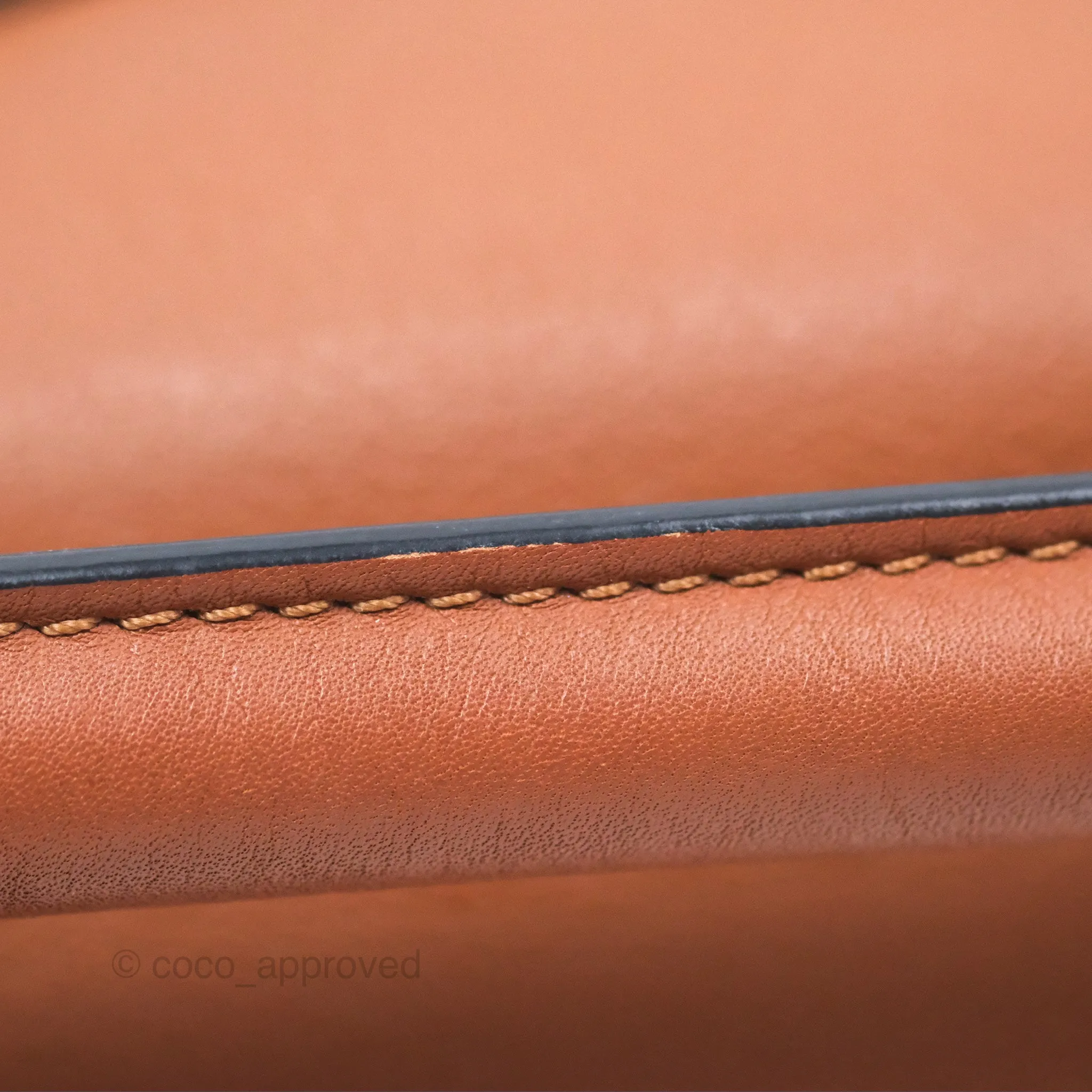 Loewe Mini Puzzle Edge Bag Tan Calfskin Palladium Hardware