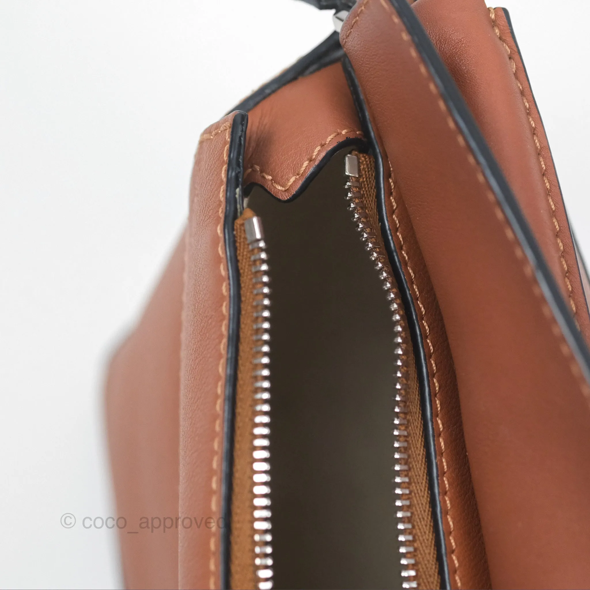 Loewe Mini Puzzle Edge Bag Tan Calfskin Palladium Hardware