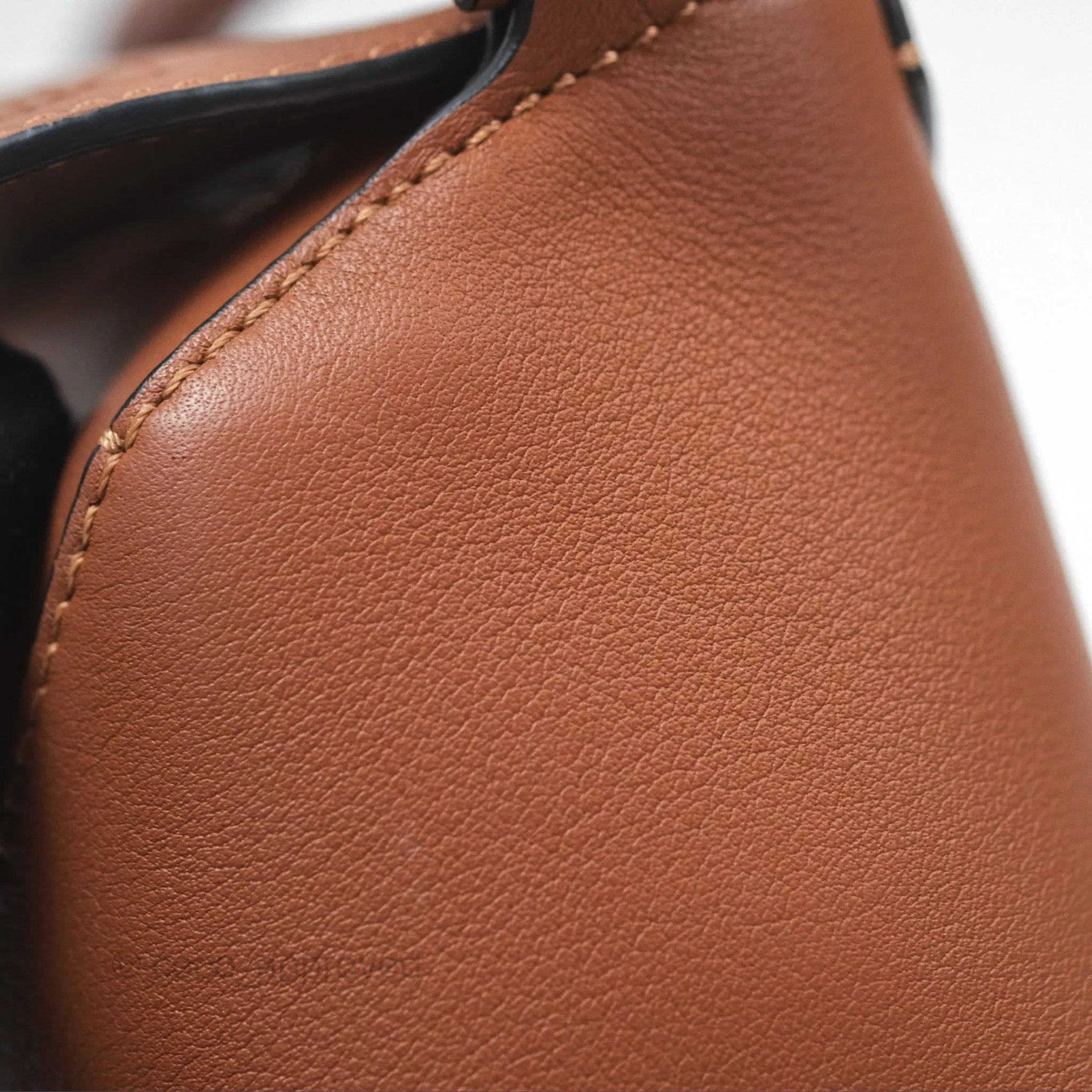 Loewe Mini Puzzle Edge Bag Tan Calfskin Palladium Hardware