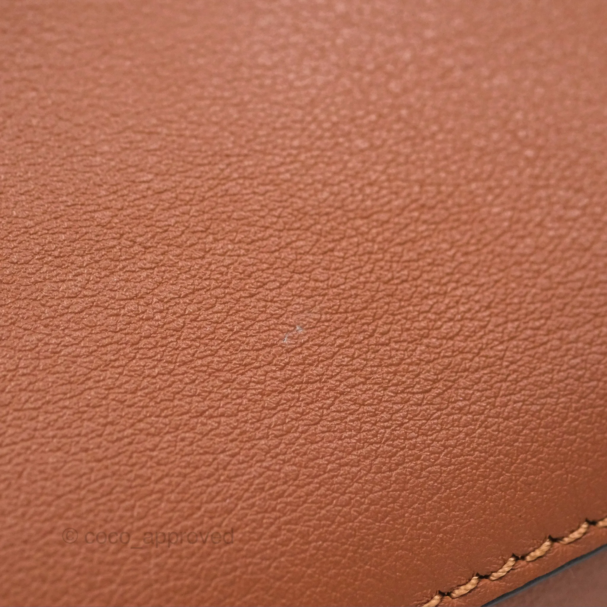 Loewe Mini Puzzle Edge Bag Tan Calfskin Palladium Hardware