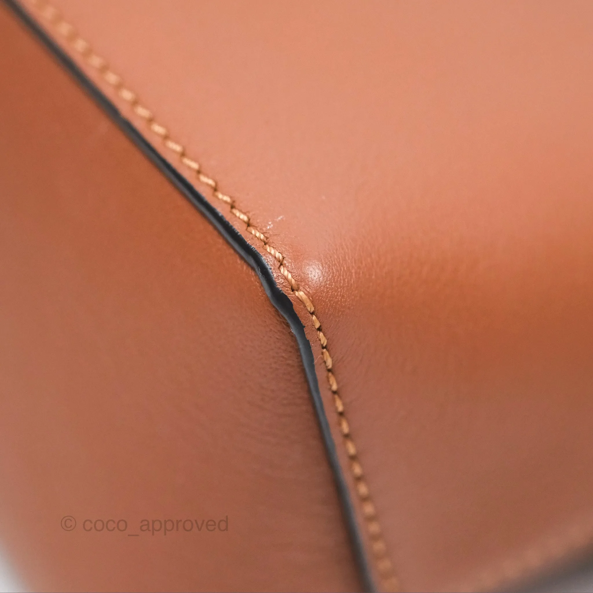 Loewe Mini Puzzle Edge Bag Tan Calfskin Palladium Hardware
