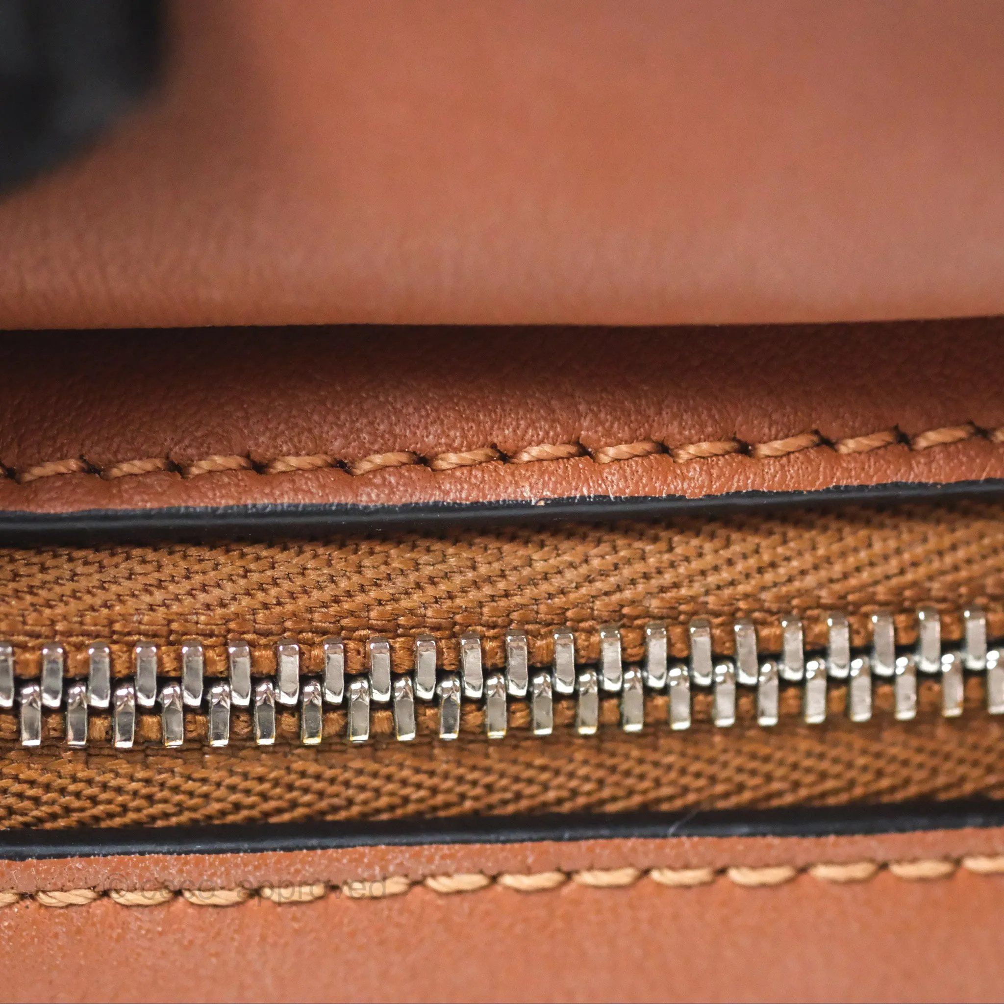 Loewe Mini Puzzle Edge Bag Tan Calfskin Palladium Hardware
