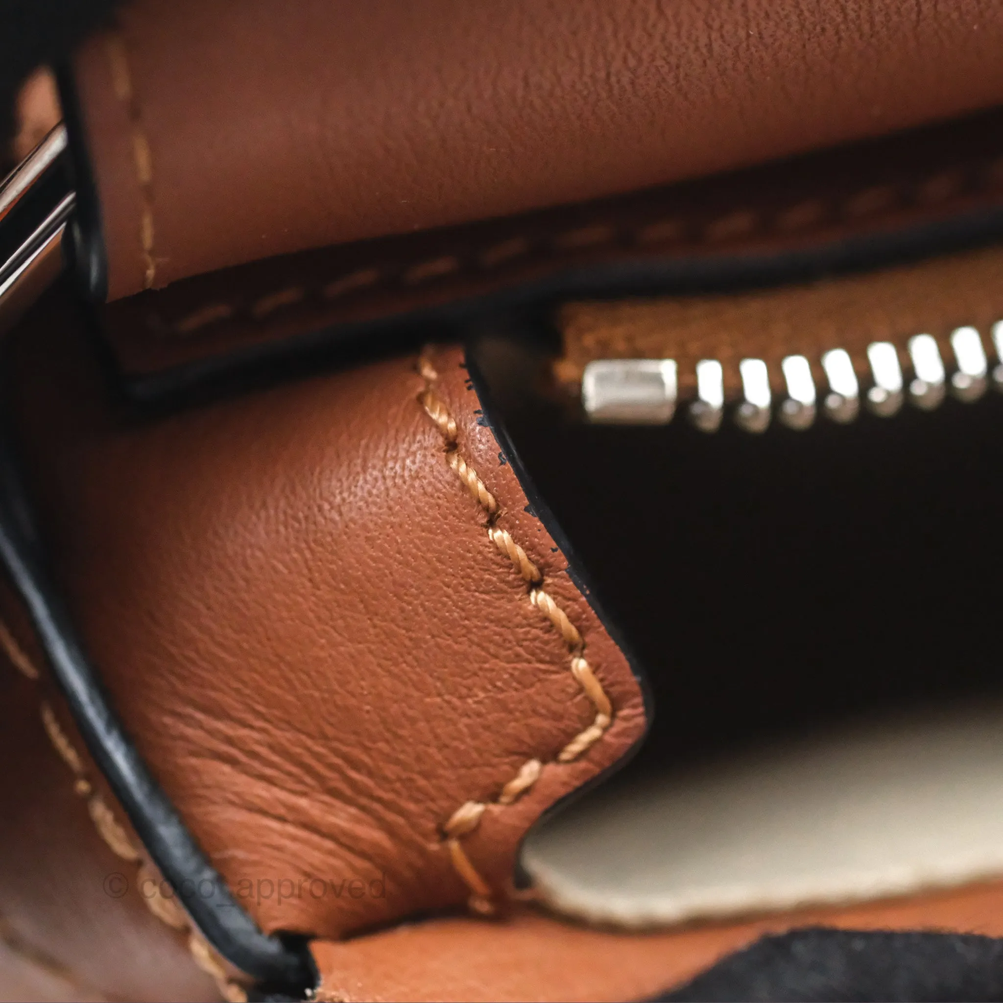 Loewe Mini Puzzle Edge Bag Tan Calfskin Palladium Hardware