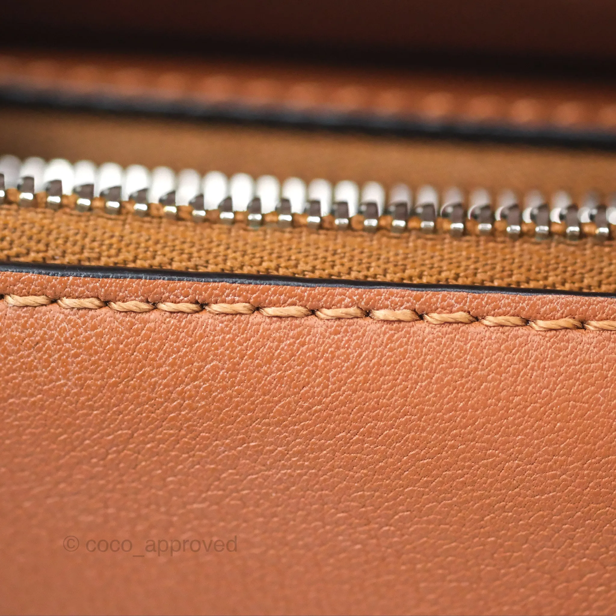 Loewe Mini Puzzle Edge Bag Tan Calfskin Palladium Hardware