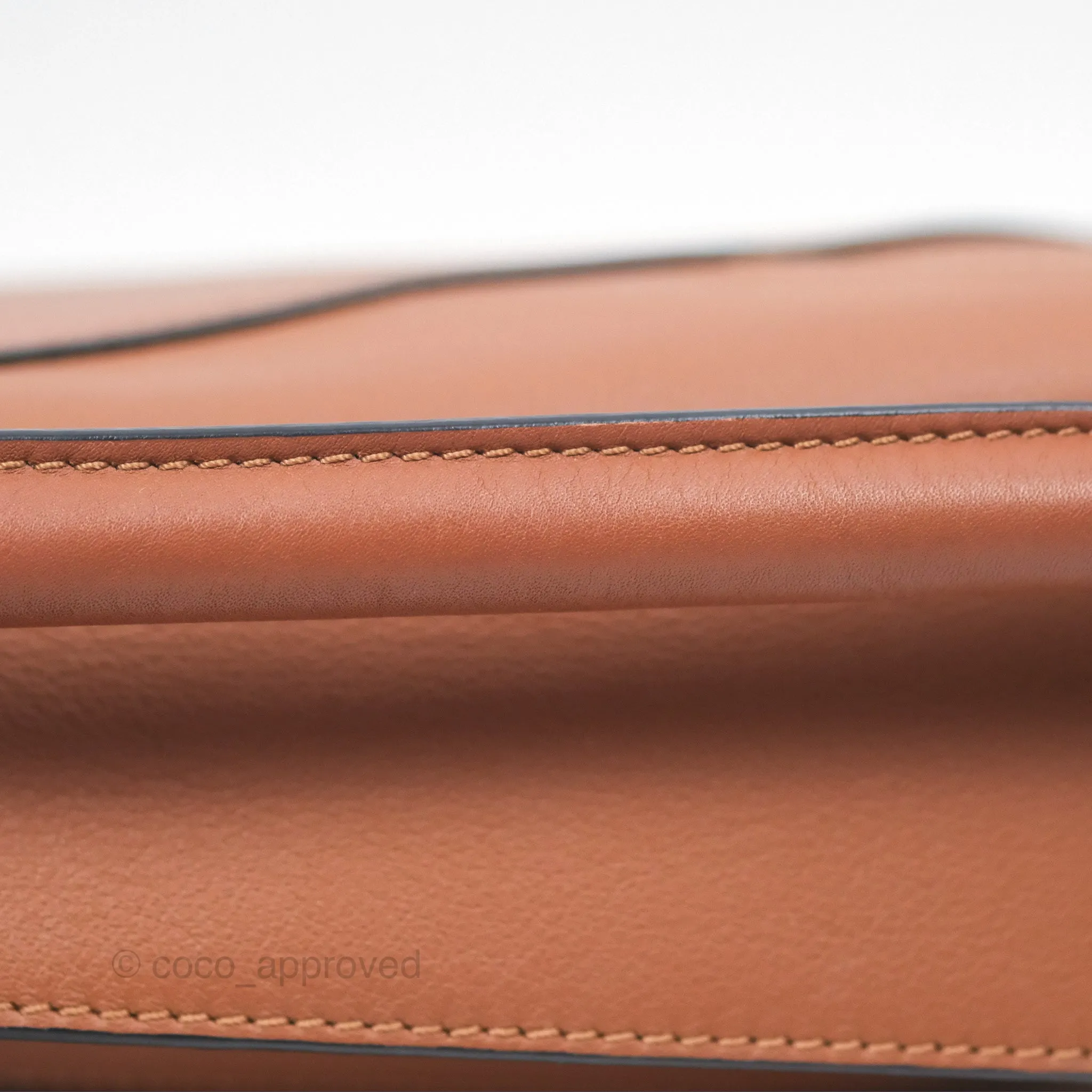 Loewe Mini Puzzle Edge Bag Tan Calfskin Palladium Hardware