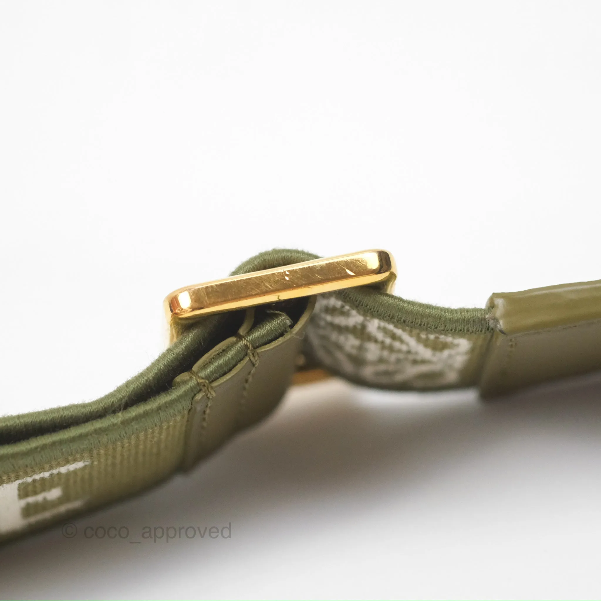 Loewe Mini Slit Bag in Raffia / Calfskin Natural Olive