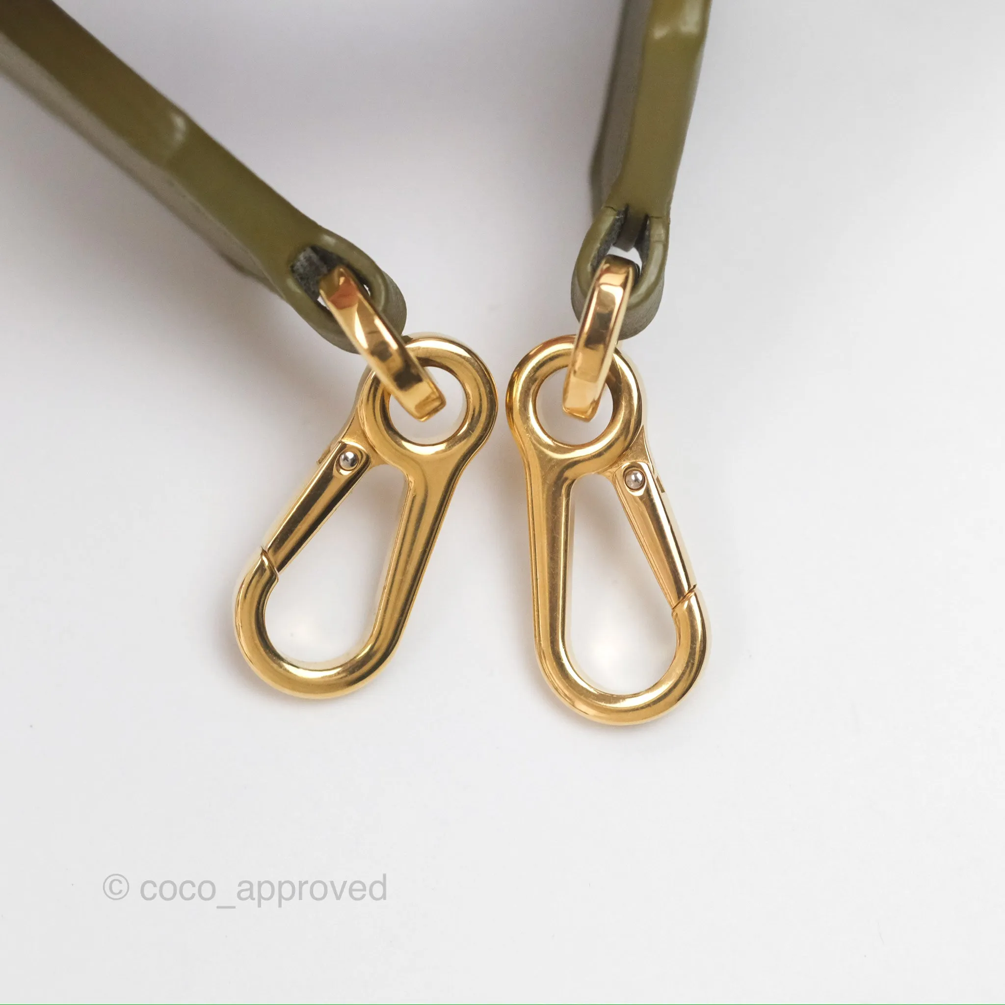 Loewe Mini Slit Bag in Raffia / Calfskin Natural Olive
