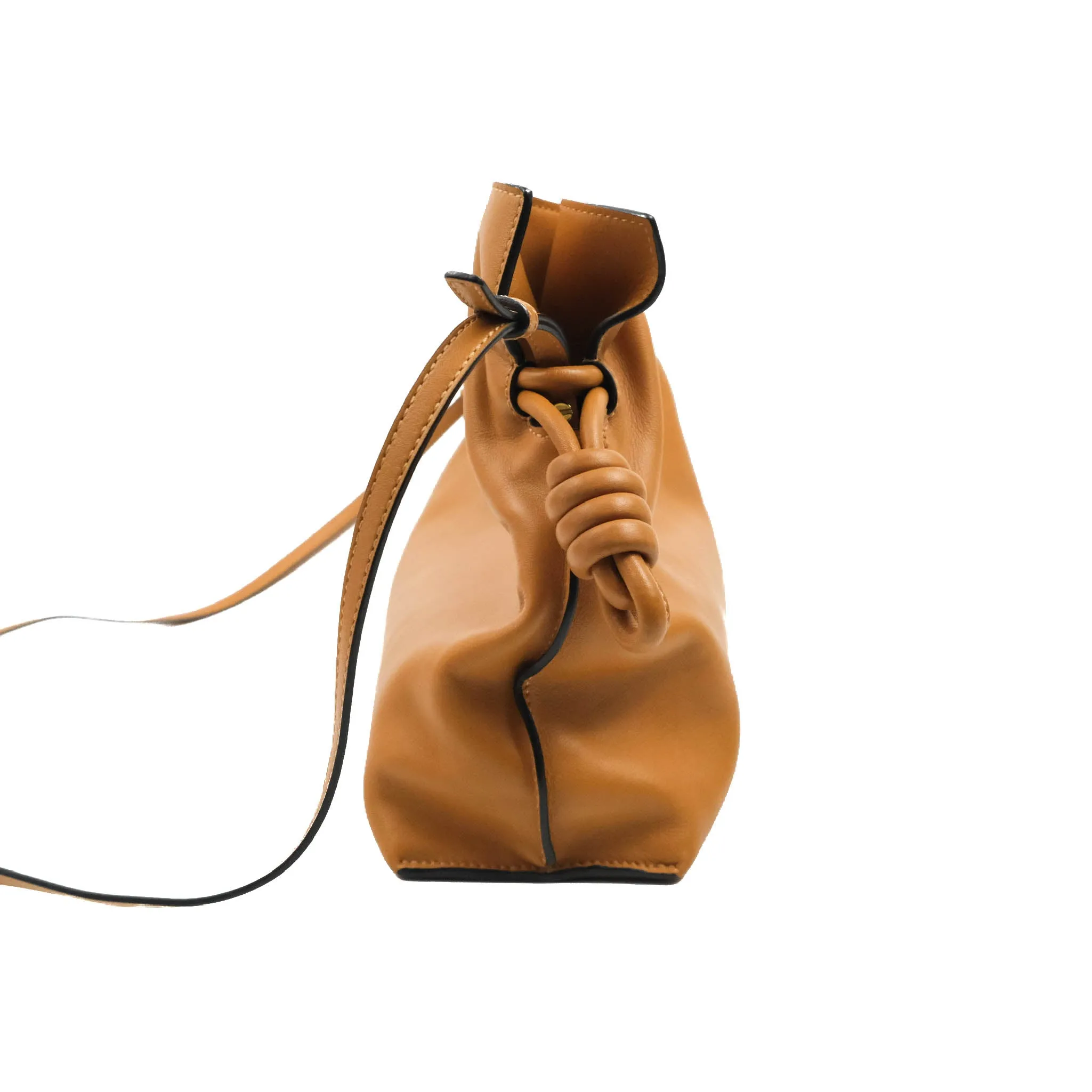 Loewe Nappa Flamenco Knot Clutch Warm Desert