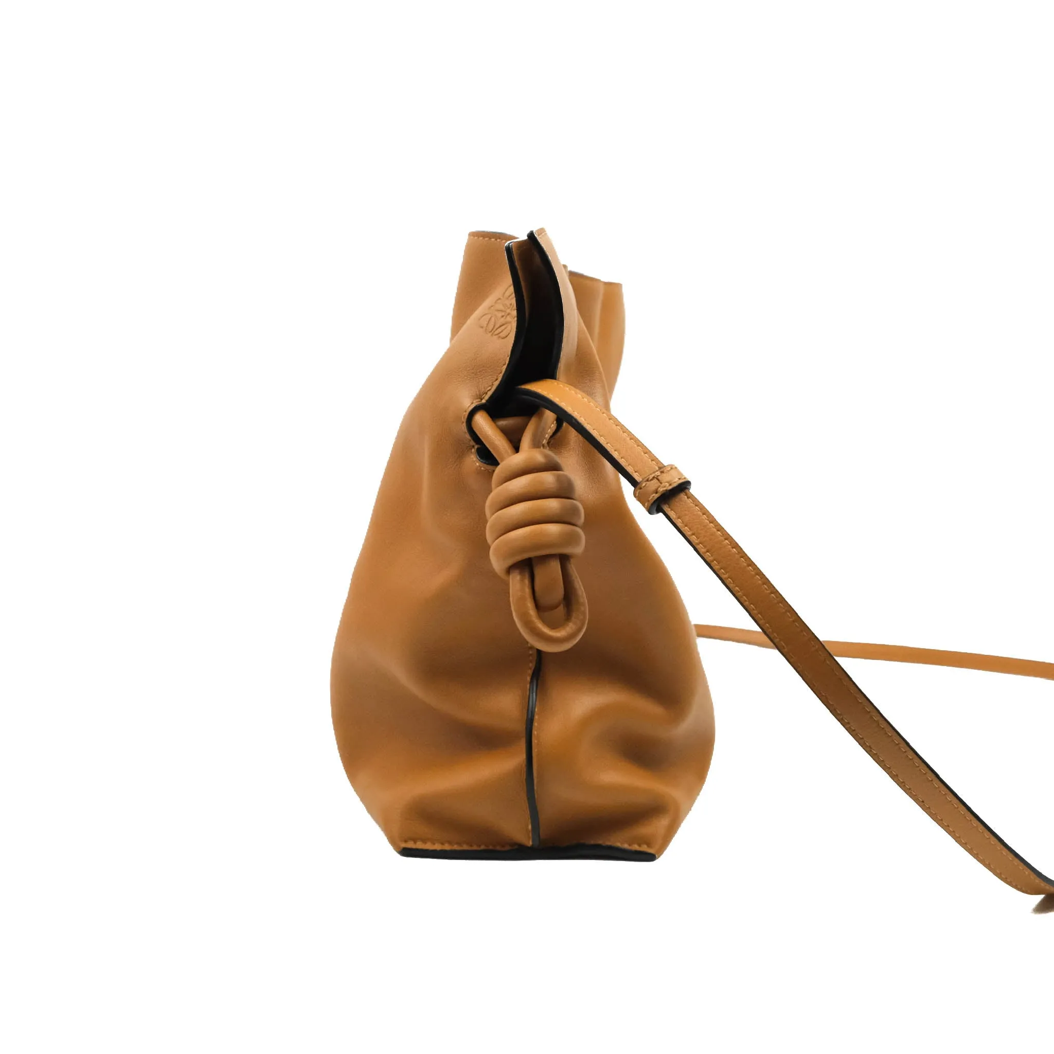 Loewe Nappa Flamenco Knot Clutch Warm Desert