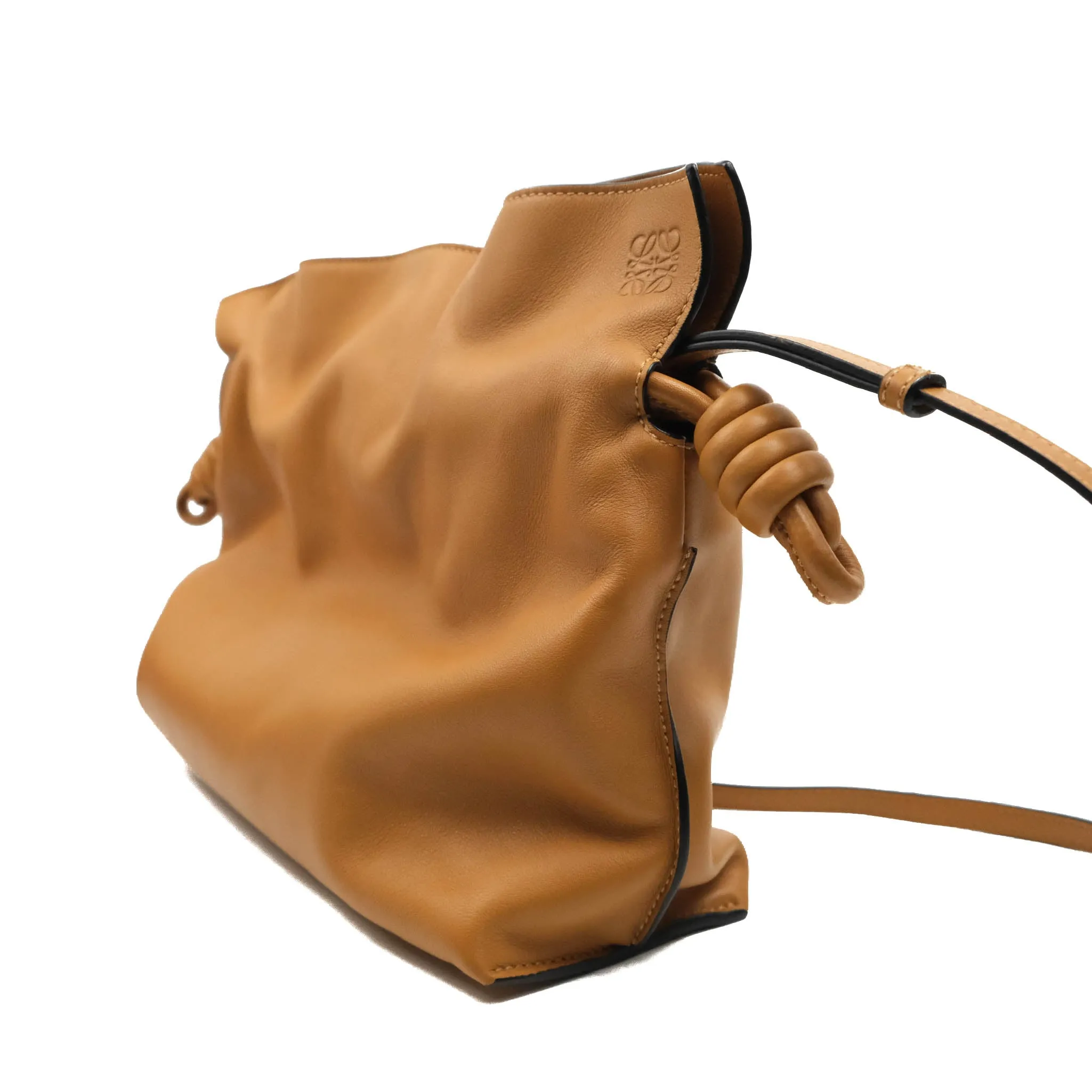 Loewe Nappa Flamenco Knot Clutch Warm Desert