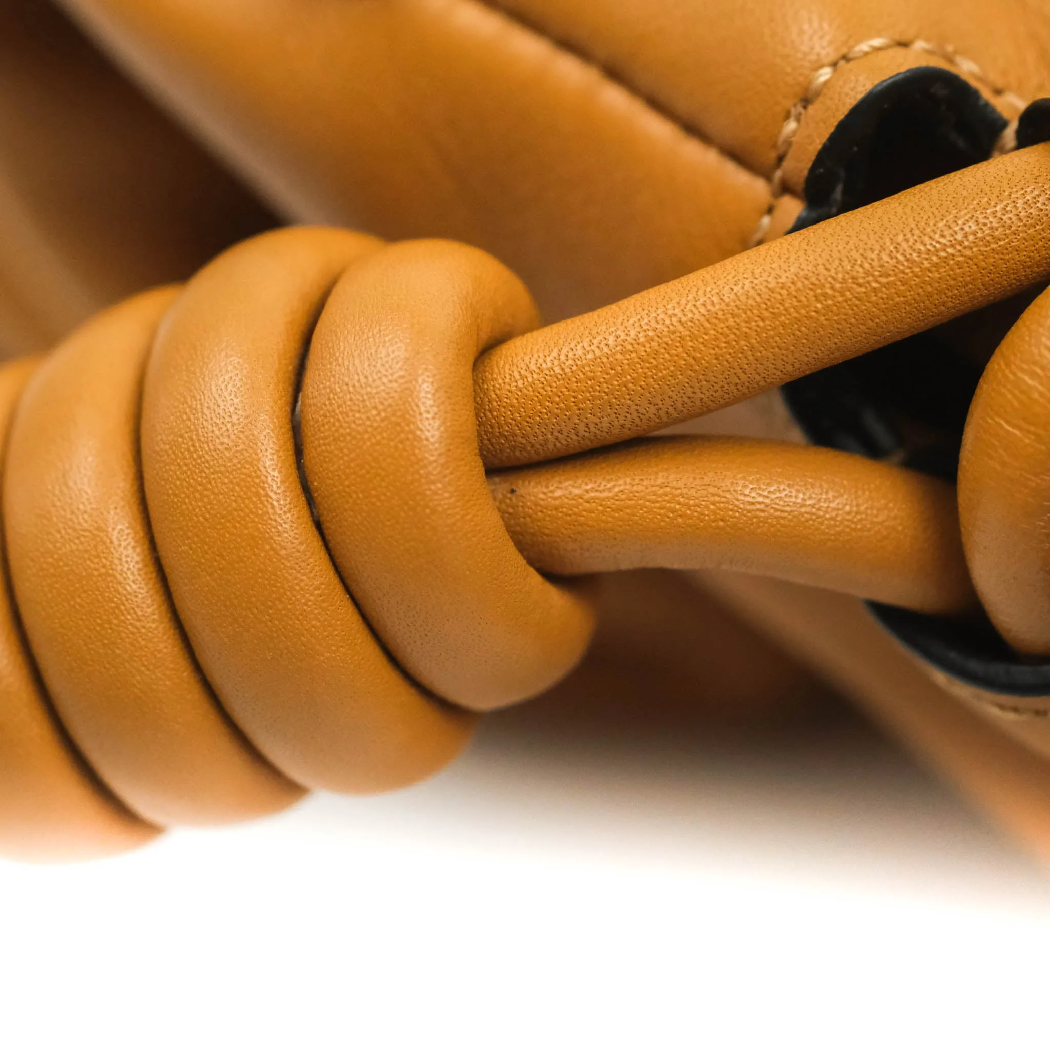 Loewe Nappa Flamenco Knot Clutch Warm Desert