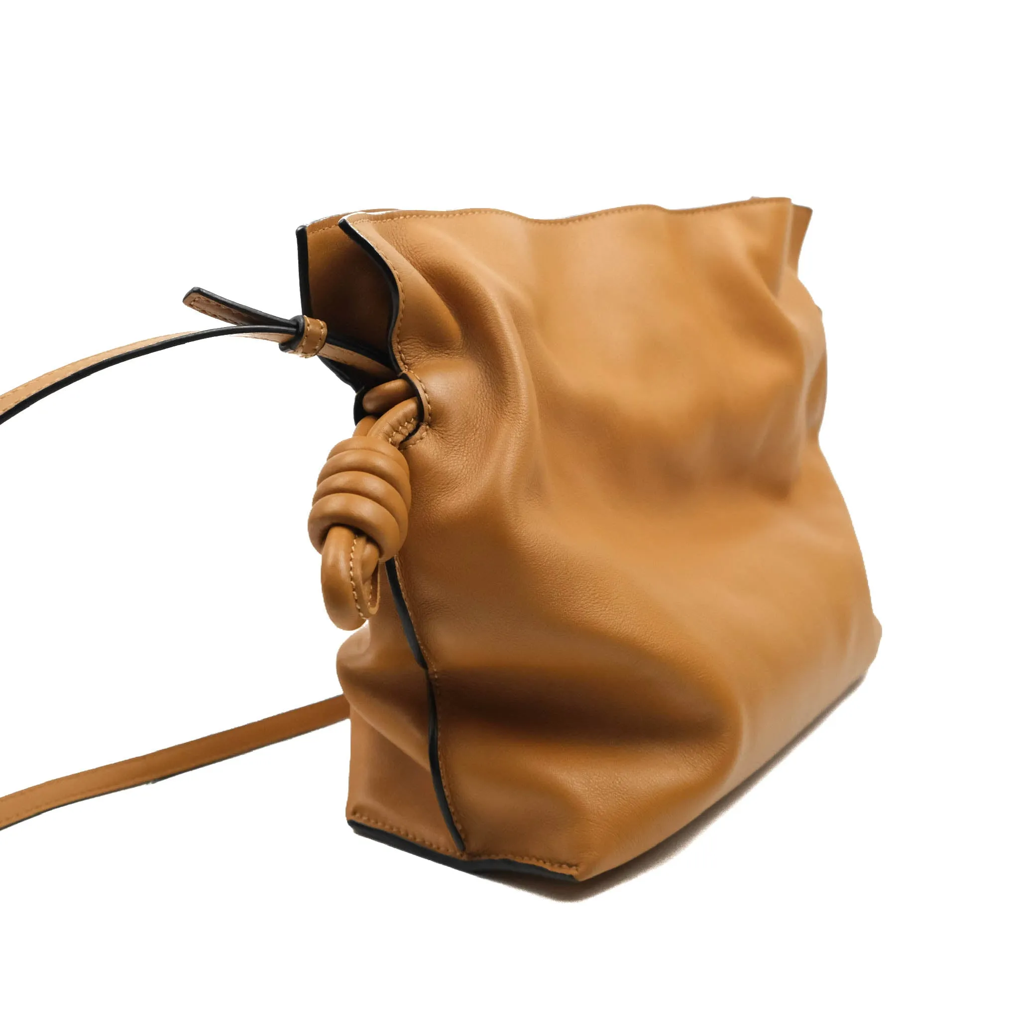 Loewe Nappa Flamenco Knot Clutch Warm Desert