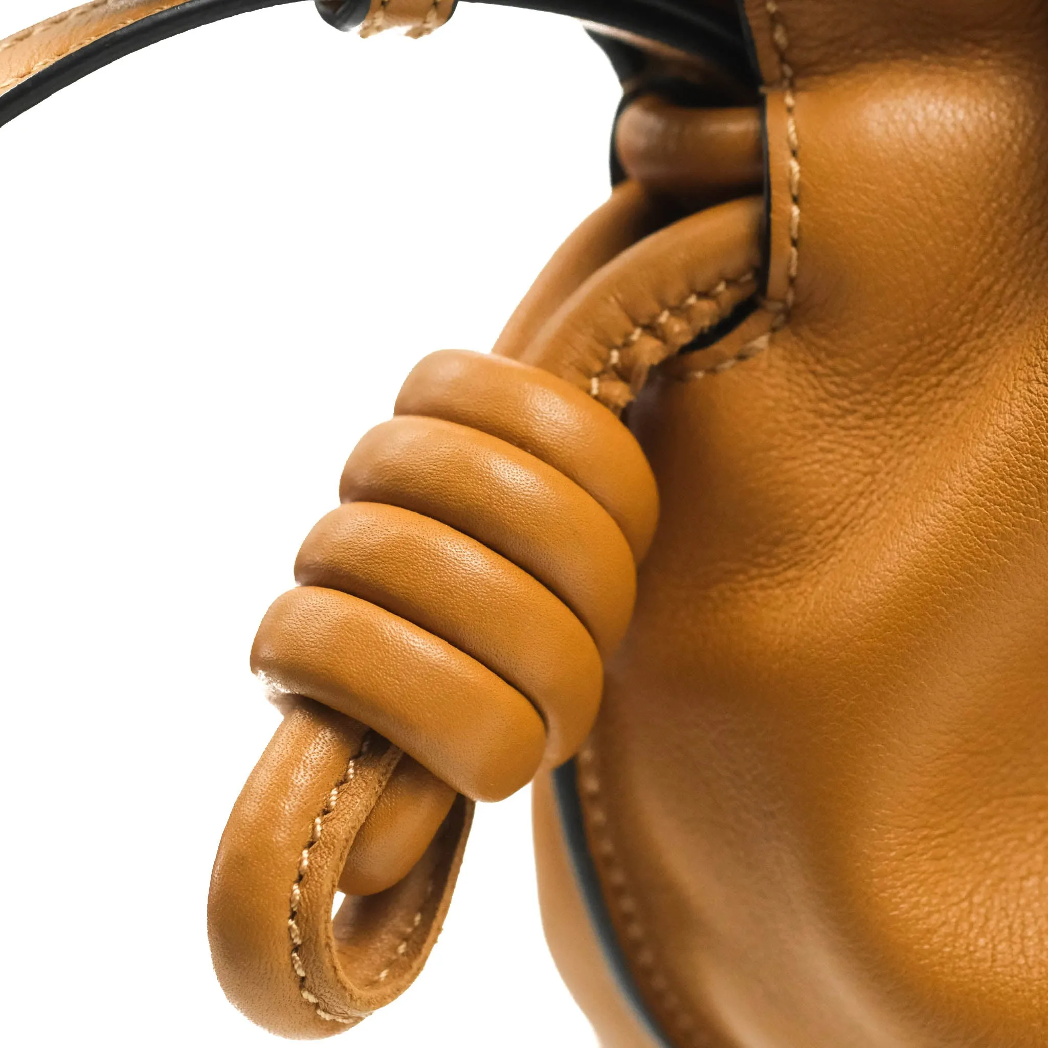 Loewe Nappa Flamenco Knot Clutch Warm Desert
