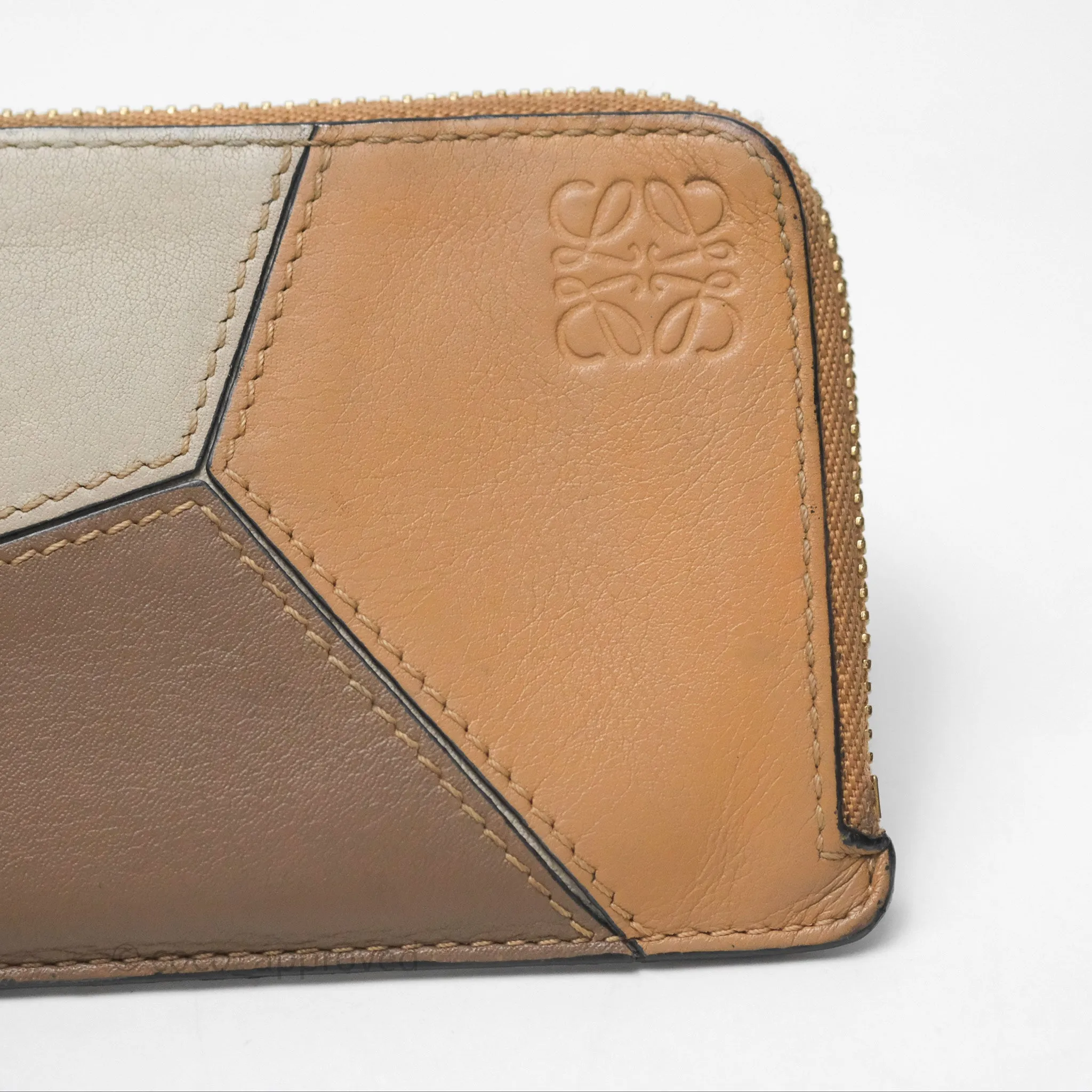 Loewe Puzzle Coin Card Holder Calfskin