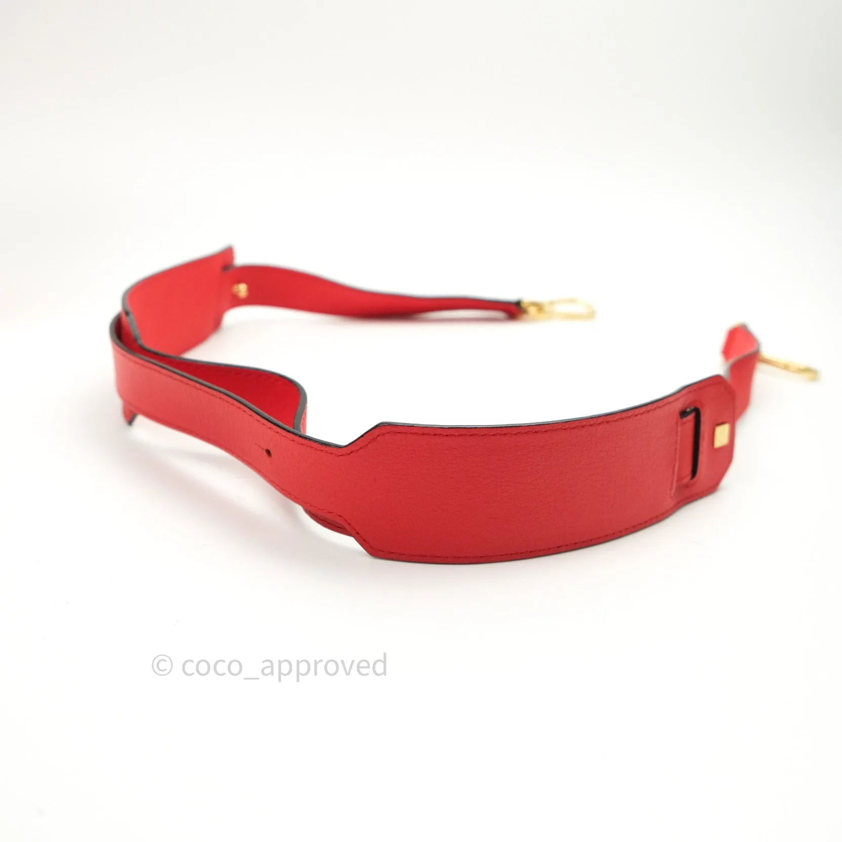 Loewe Puzzle Medium Red Calfskin Gold Hardware