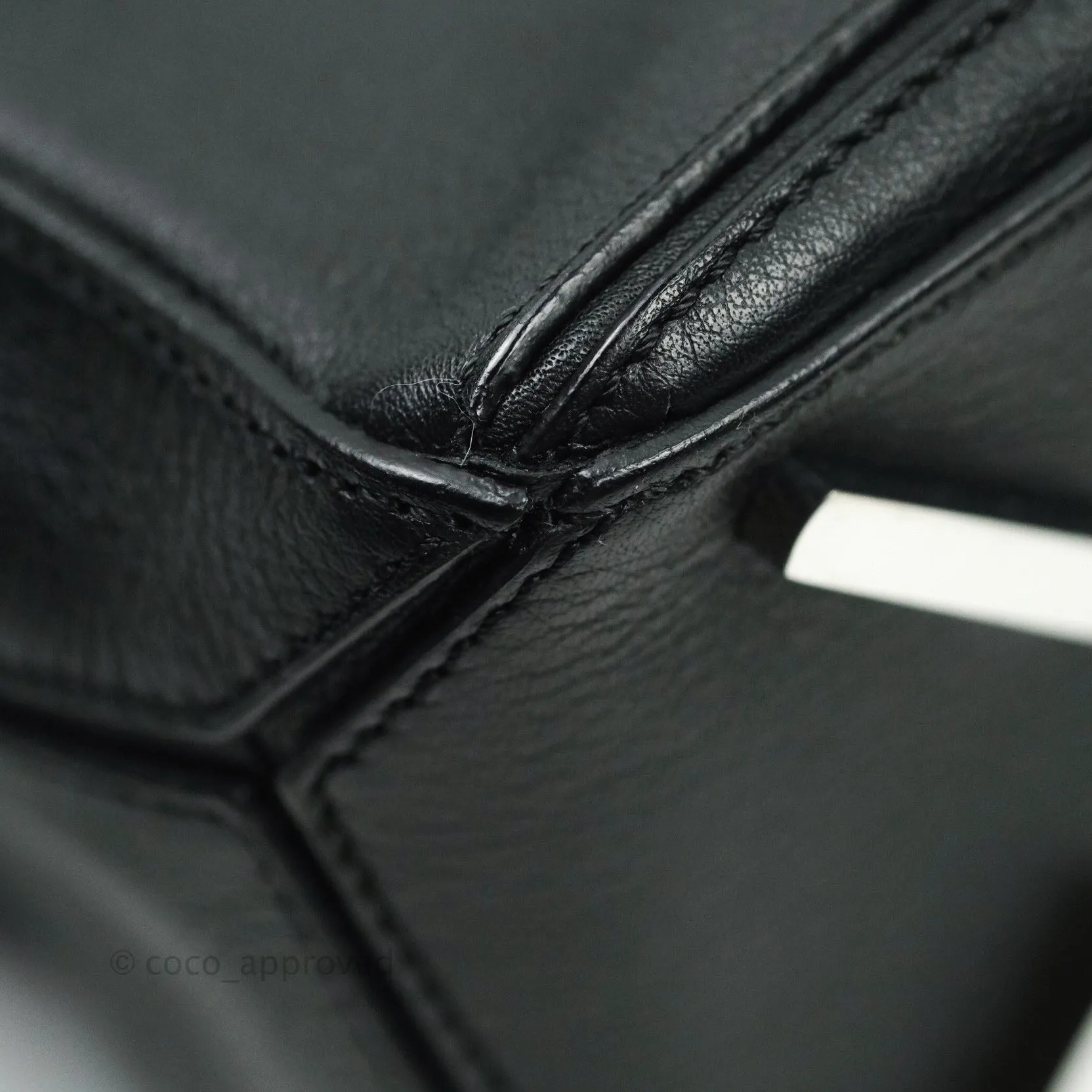 Loewe Puzzle Small Black Calfskin Silver Hardware
