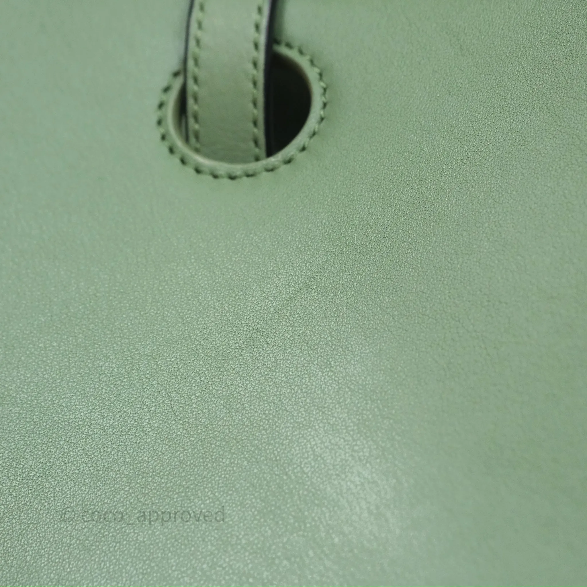 Loewe Small Anagram Tote In Rosemary Green Calfskin