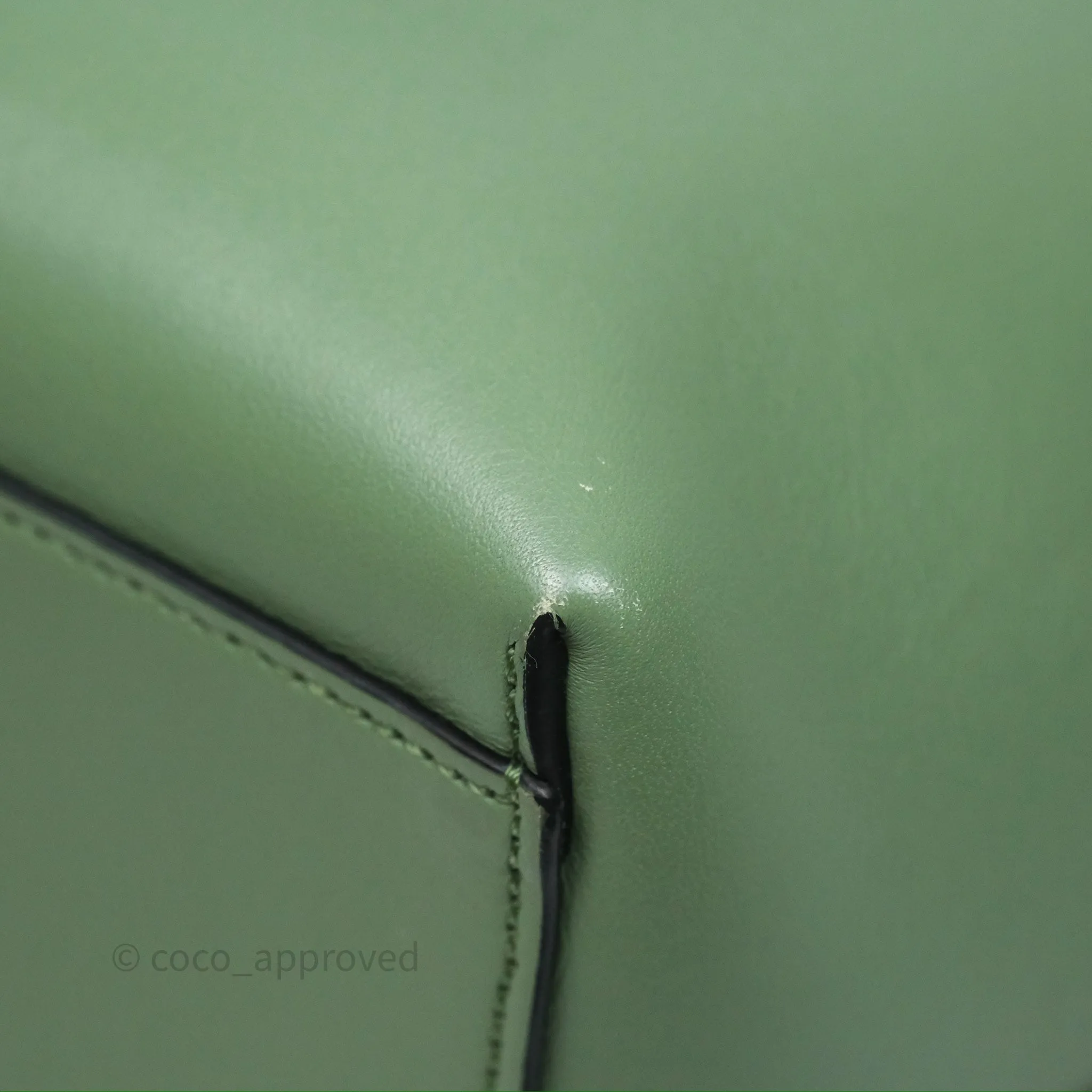 Loewe Small Anagram Tote In Rosemary Green Calfskin