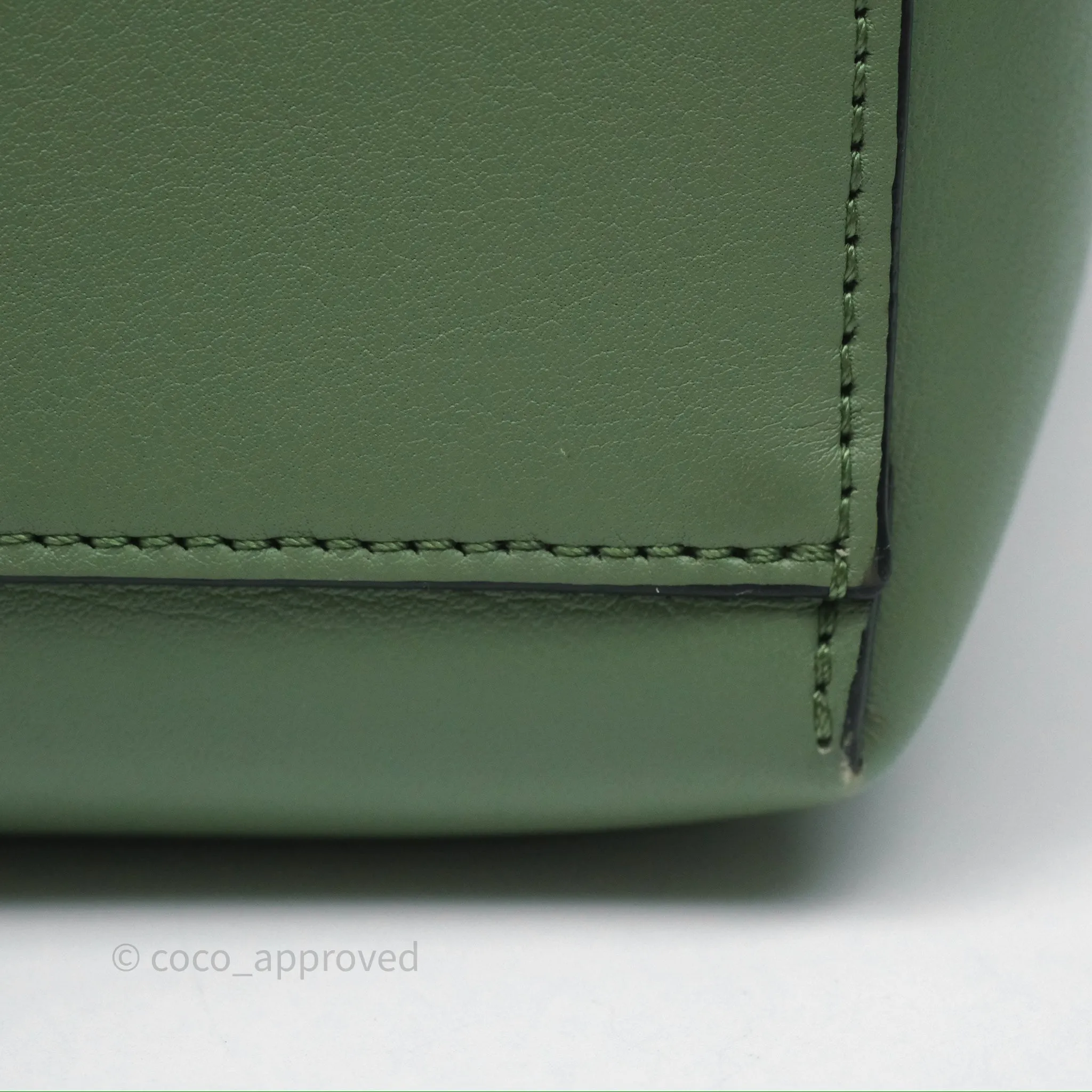 Loewe Small Anagram Tote In Rosemary Green Calfskin