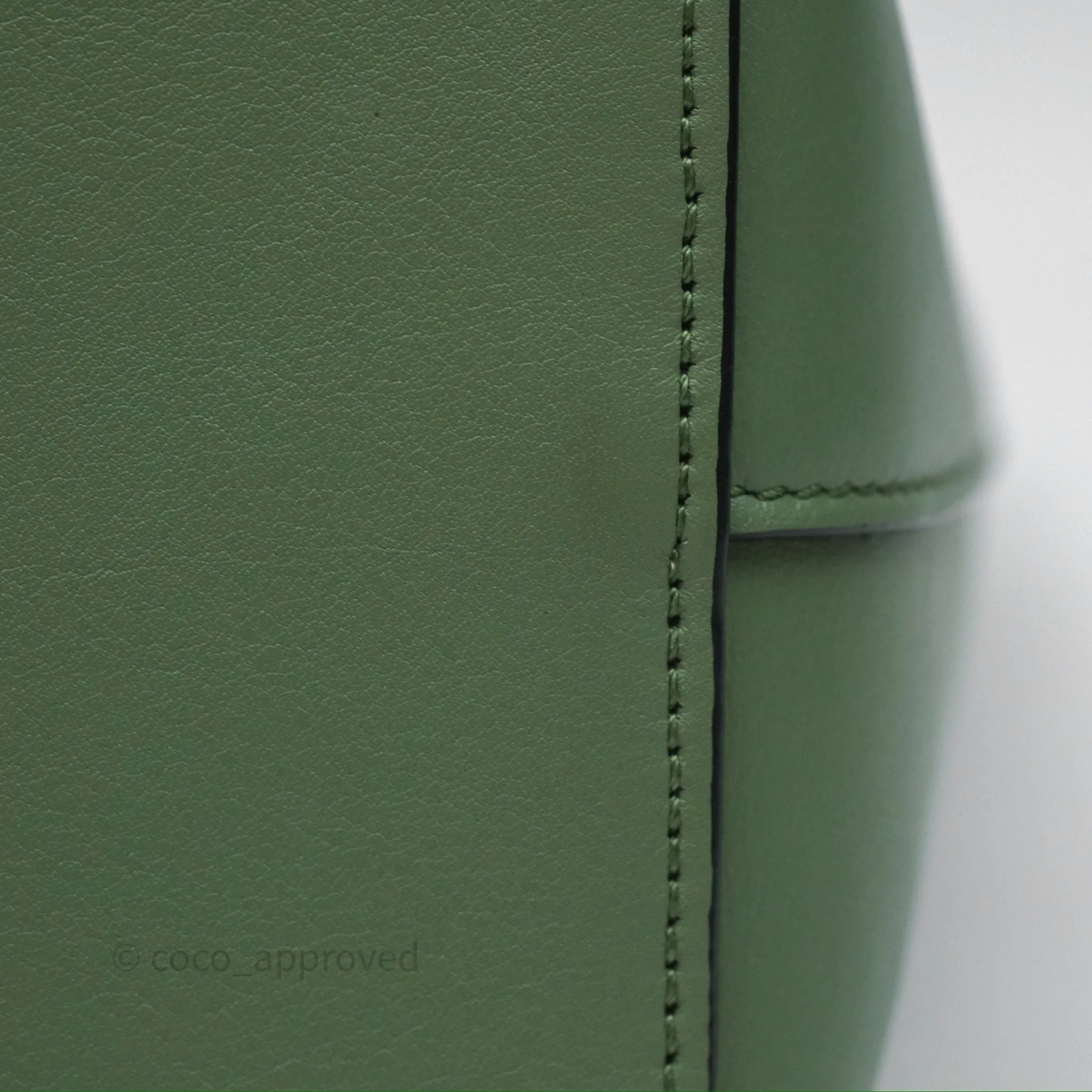Loewe Small Anagram Tote In Rosemary Green Calfskin