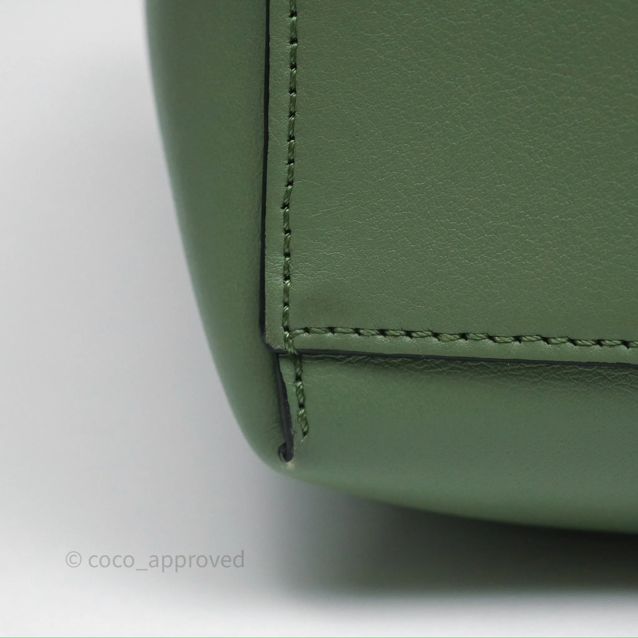 Loewe Small Anagram Tote In Rosemary Green Calfskin