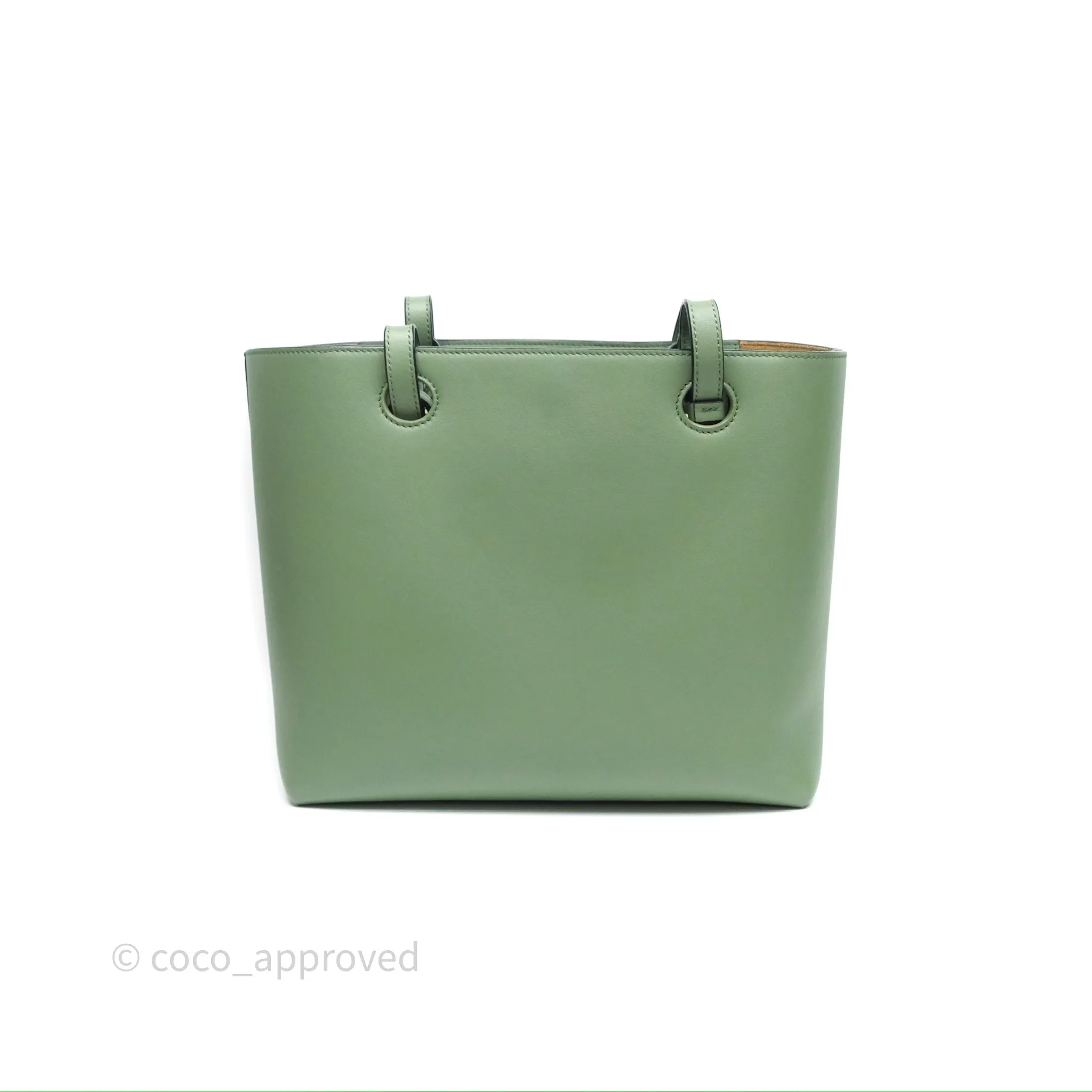 Loewe Small Anagram Tote In Rosemary Green Calfskin