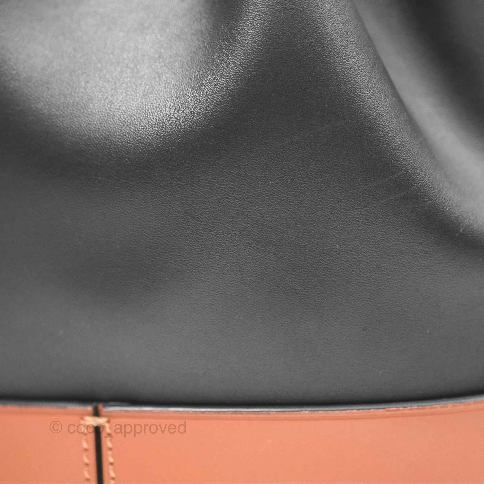 Loewe Small Balloon Bucket Bag Black Tan Calfskin