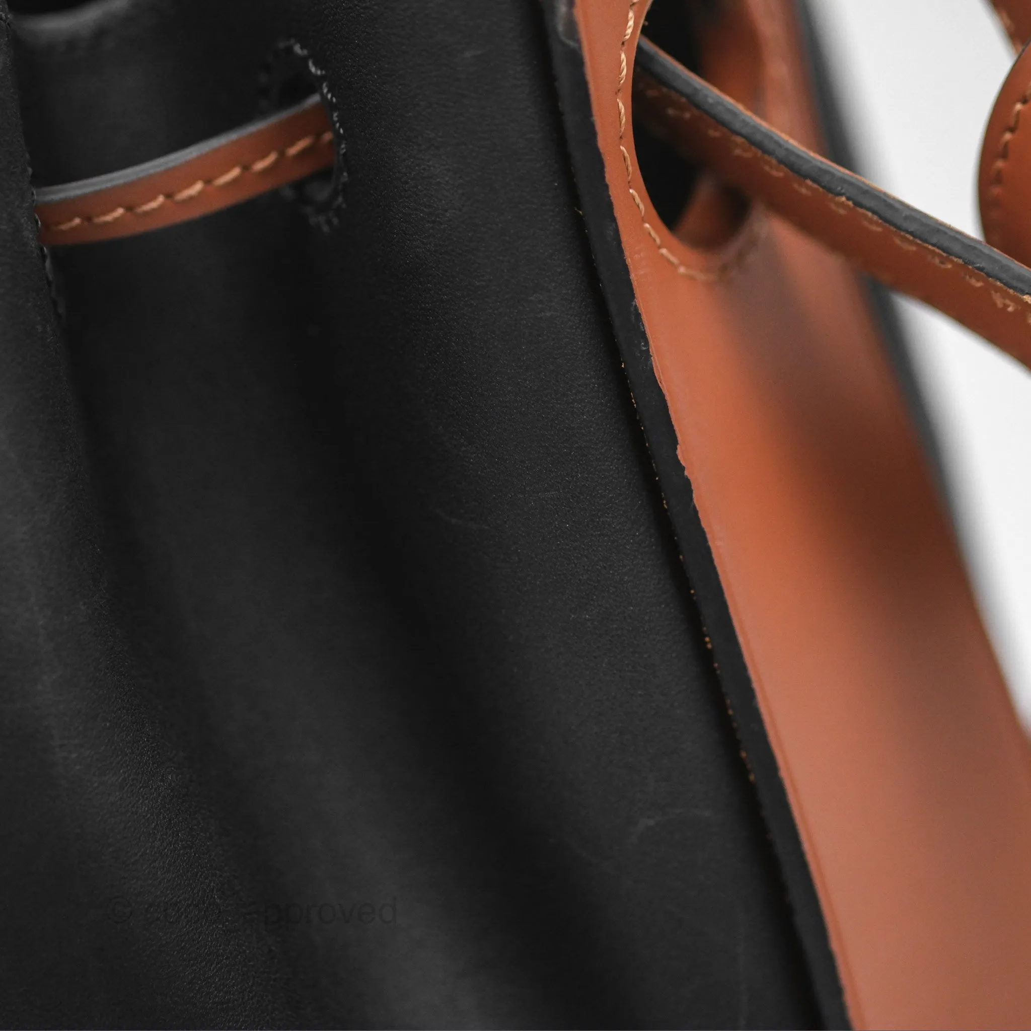 Loewe Small Balloon Bucket Bag Black Tan Calfskin