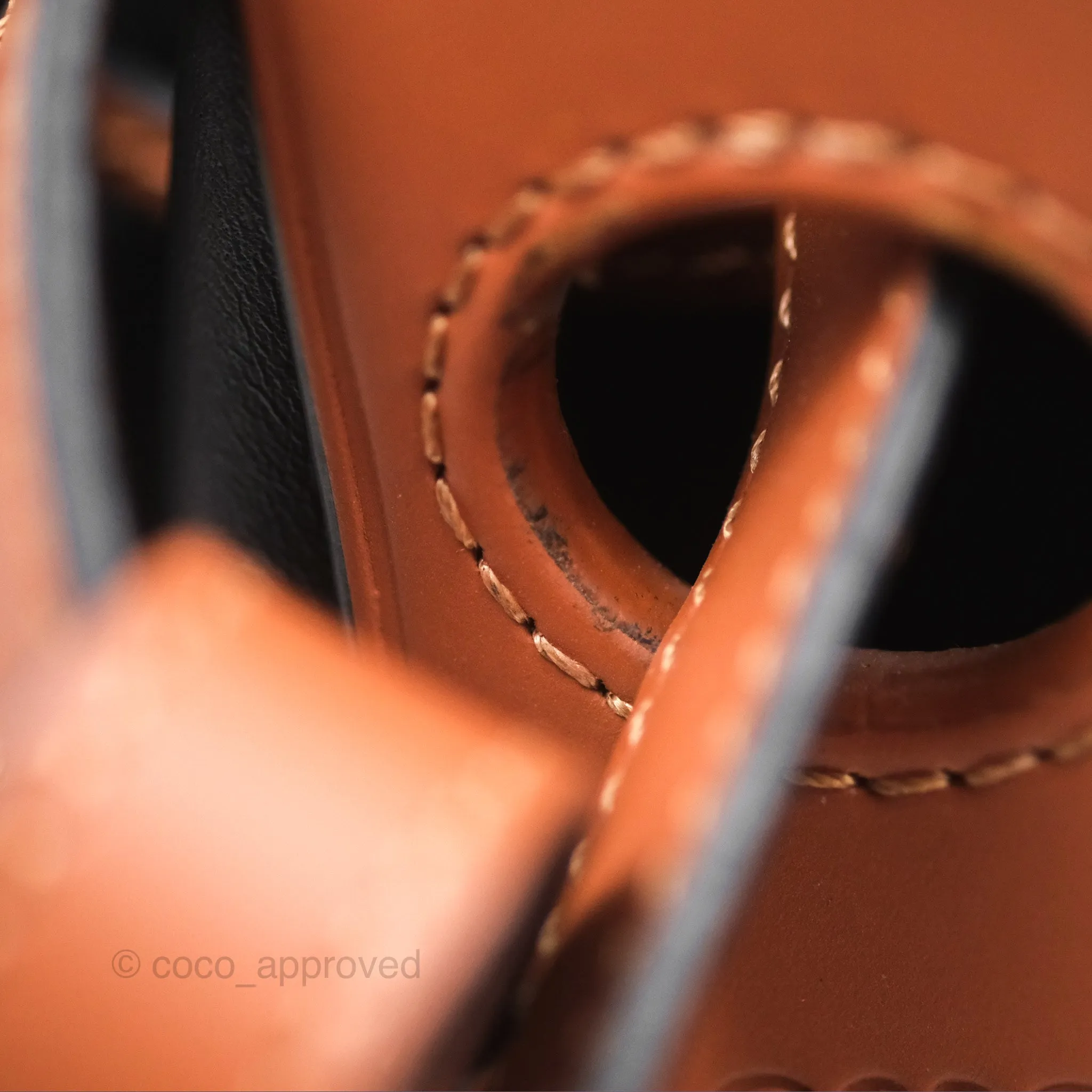 Loewe Small Balloon Bucket Bag Black Tan Calfskin