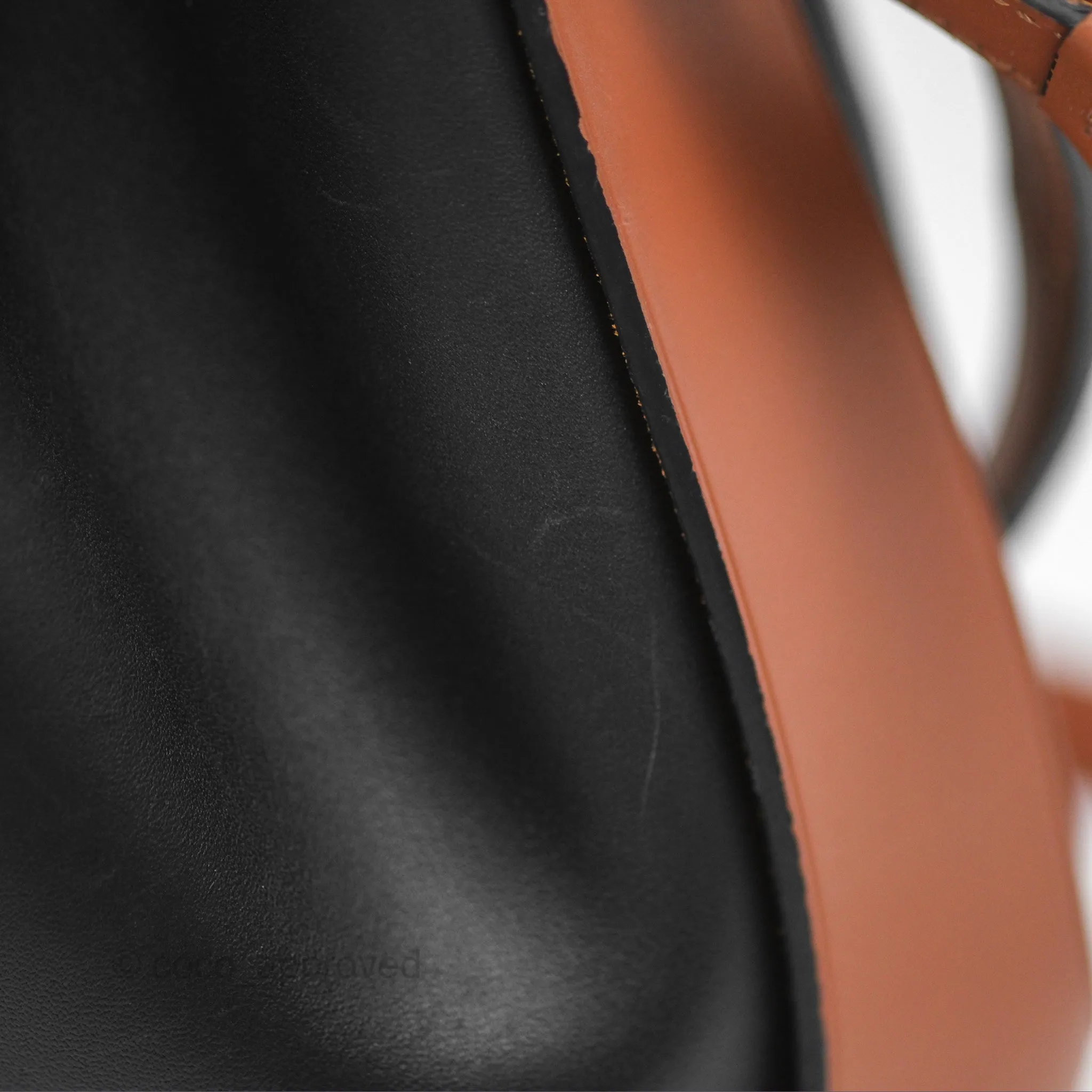 Loewe Small Balloon Bucket Bag Black Tan Calfskin