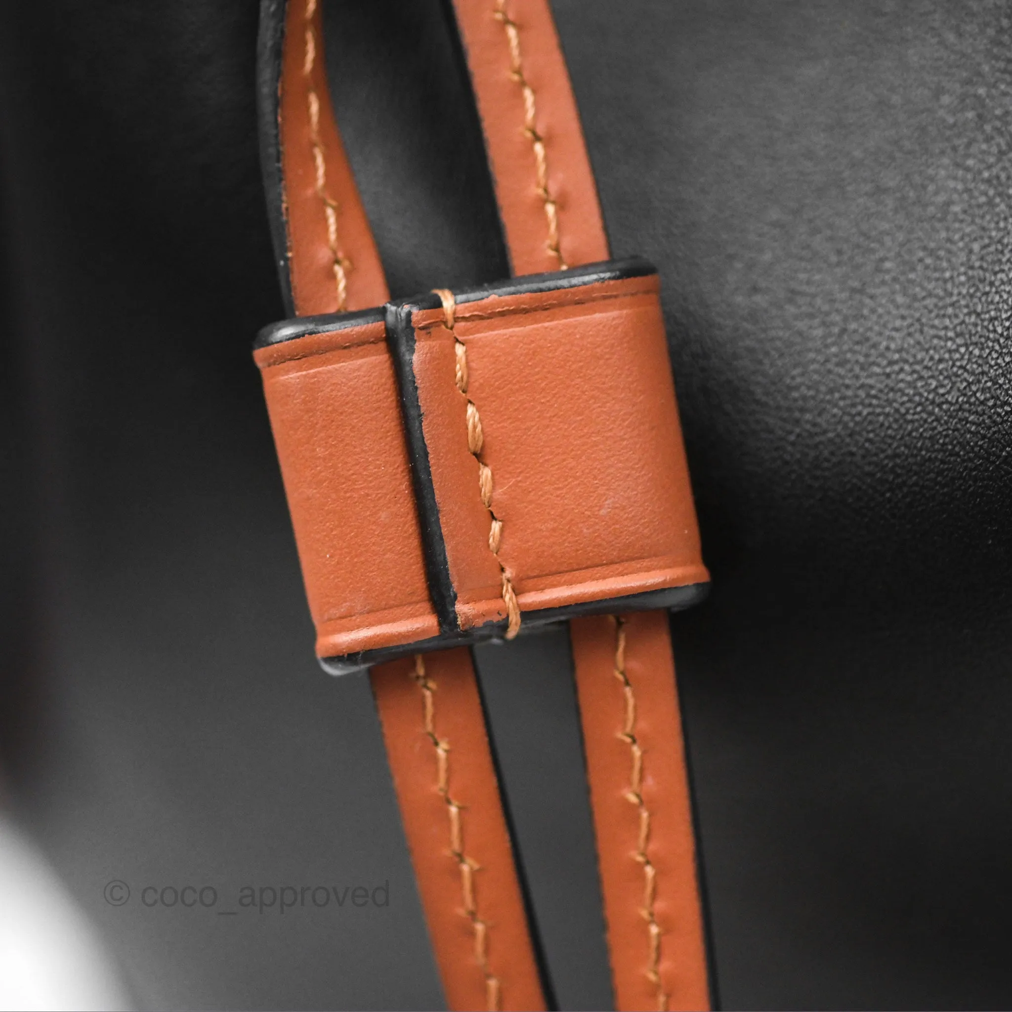 Loewe Small Balloon Bucket Bag Black Tan Calfskin