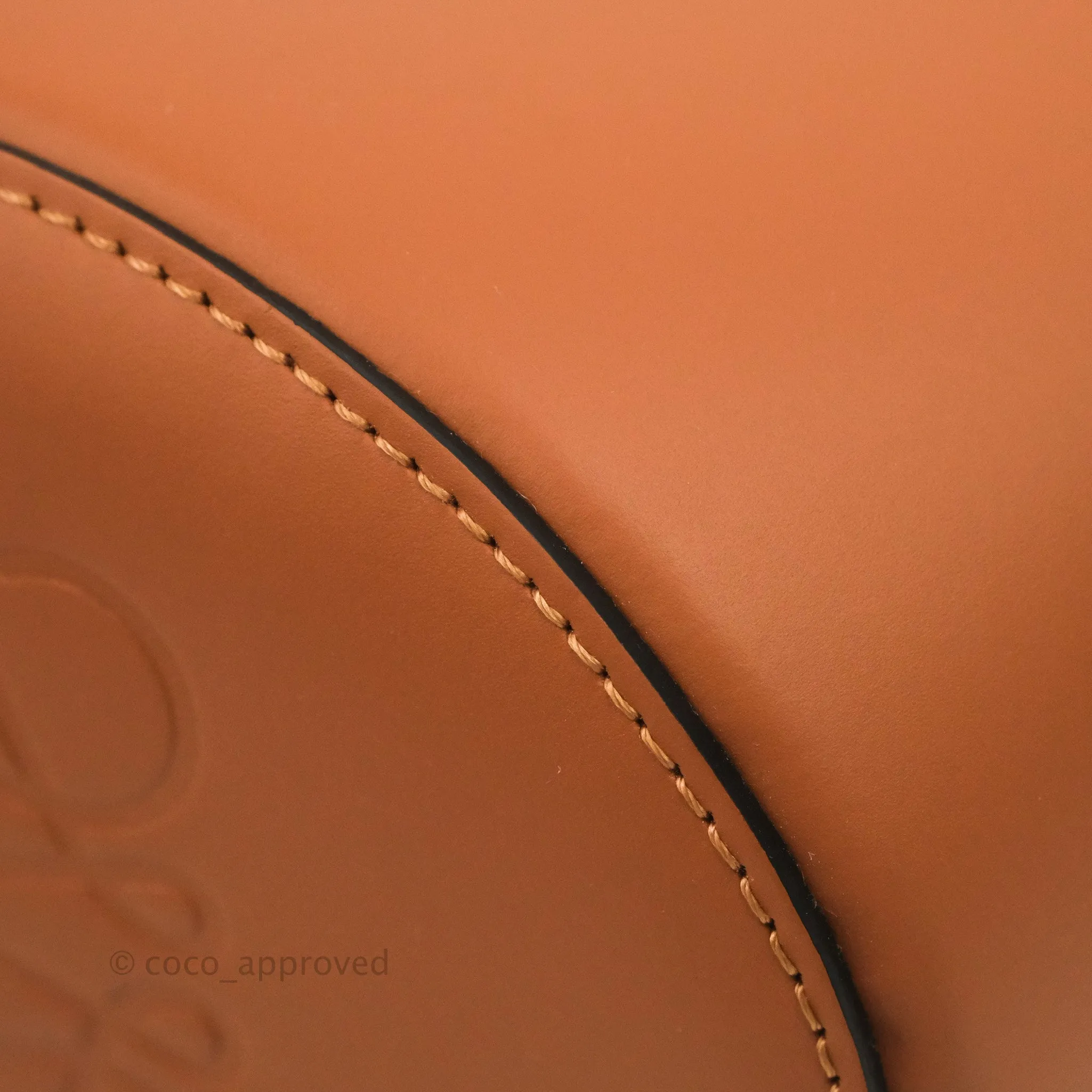 Loewe Small Balloon Bucket Bag Canvas Tan Calfskin