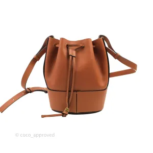 Loewe Small Balloon Bucket Bag Tan Calfskin