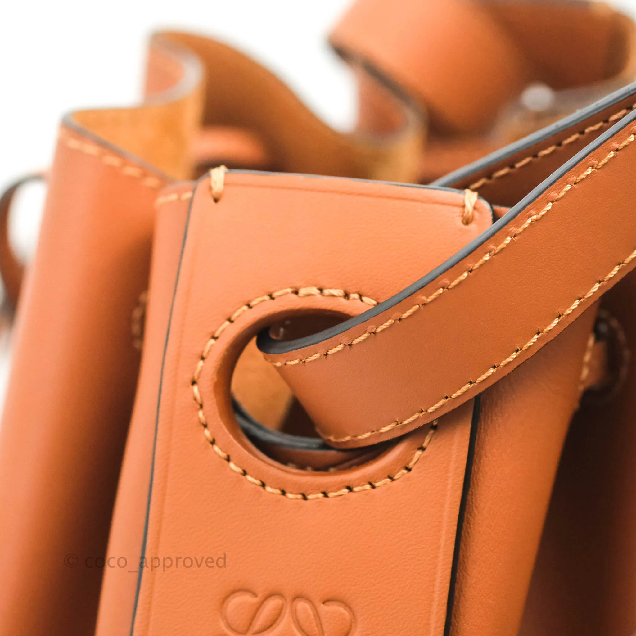 Loewe Small Balloon Bucket Bag Tan Calfskin