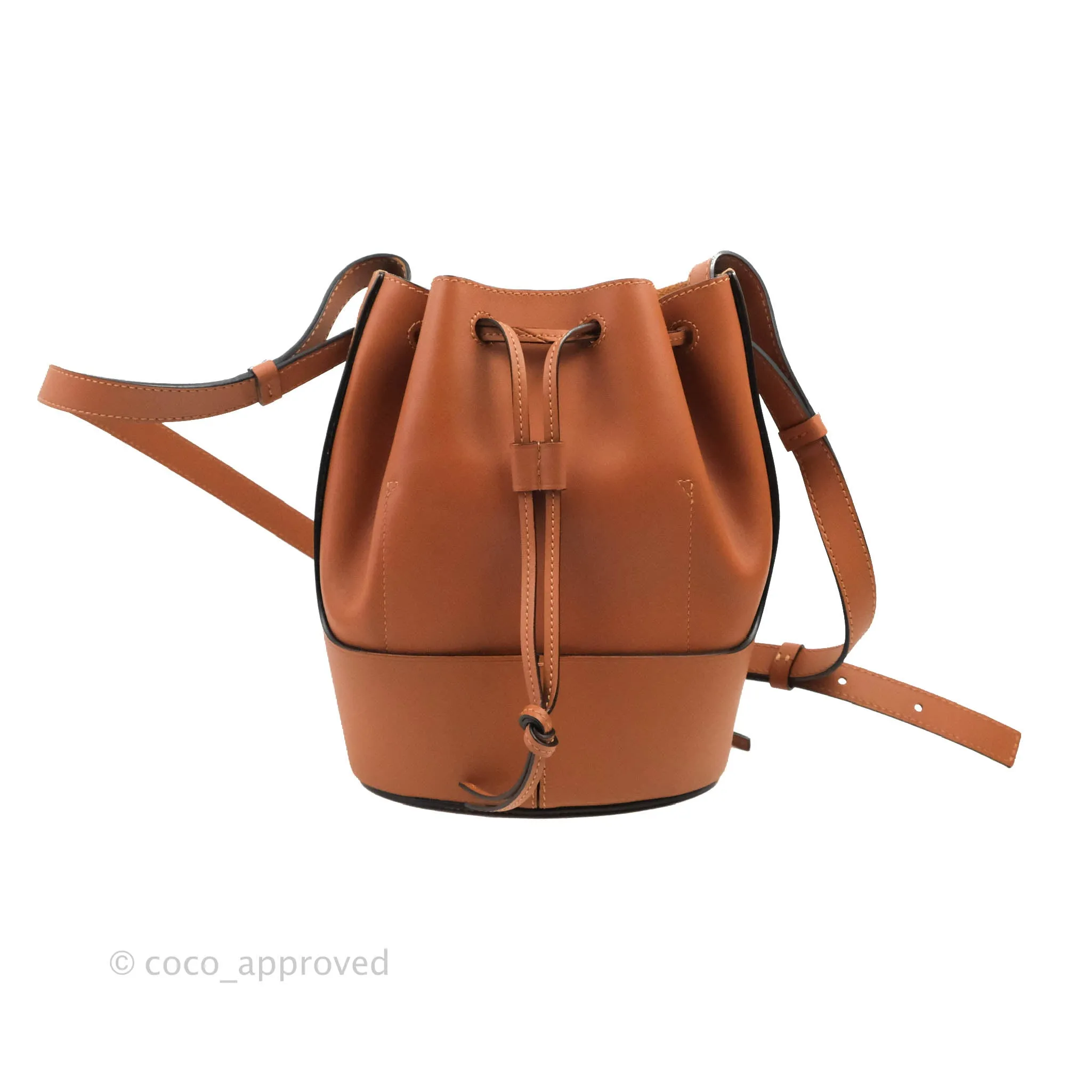 Loewe Small Balloon Bucket Bag Tan Calfskin