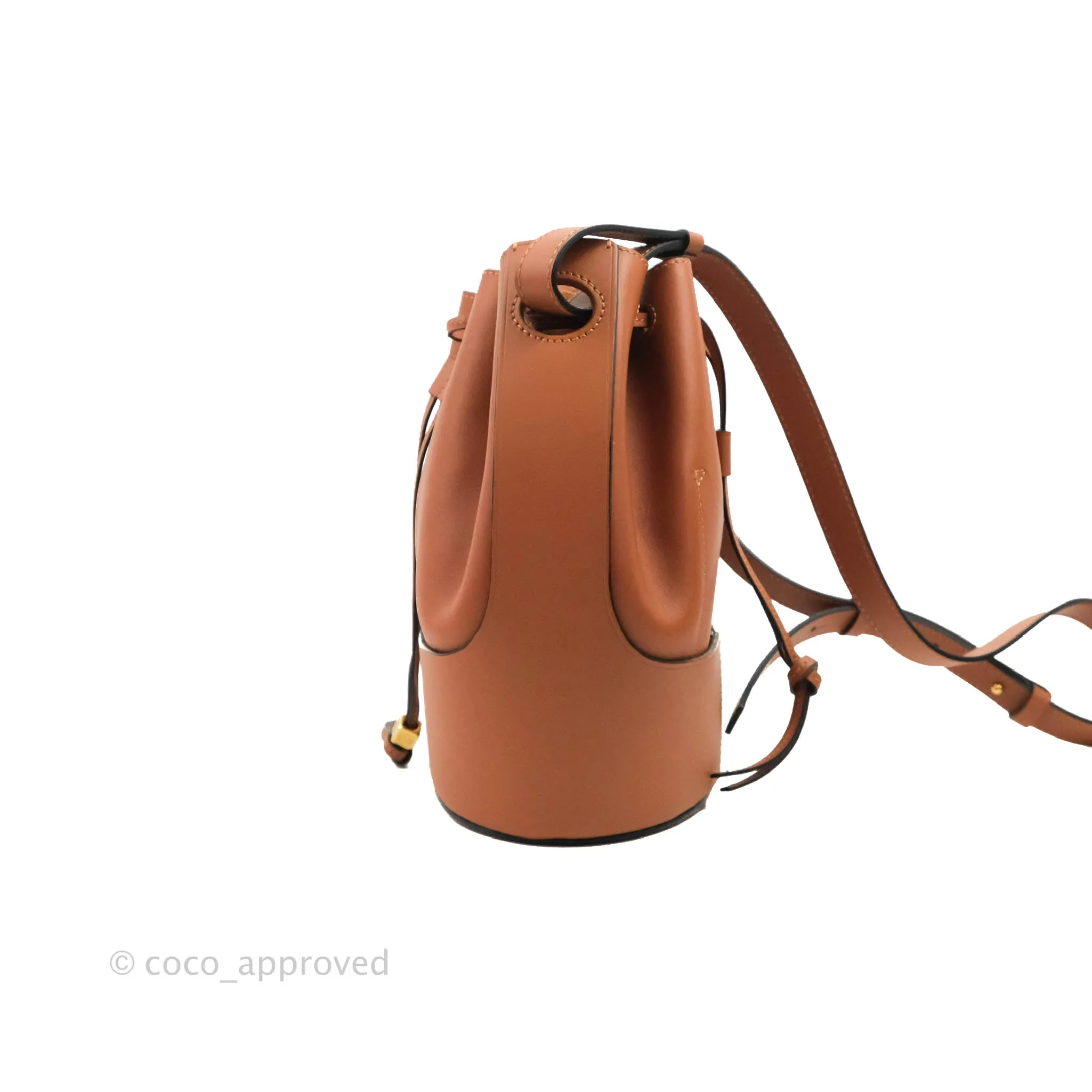Loewe Small Balloon Bucket Bag Tan Calfskin