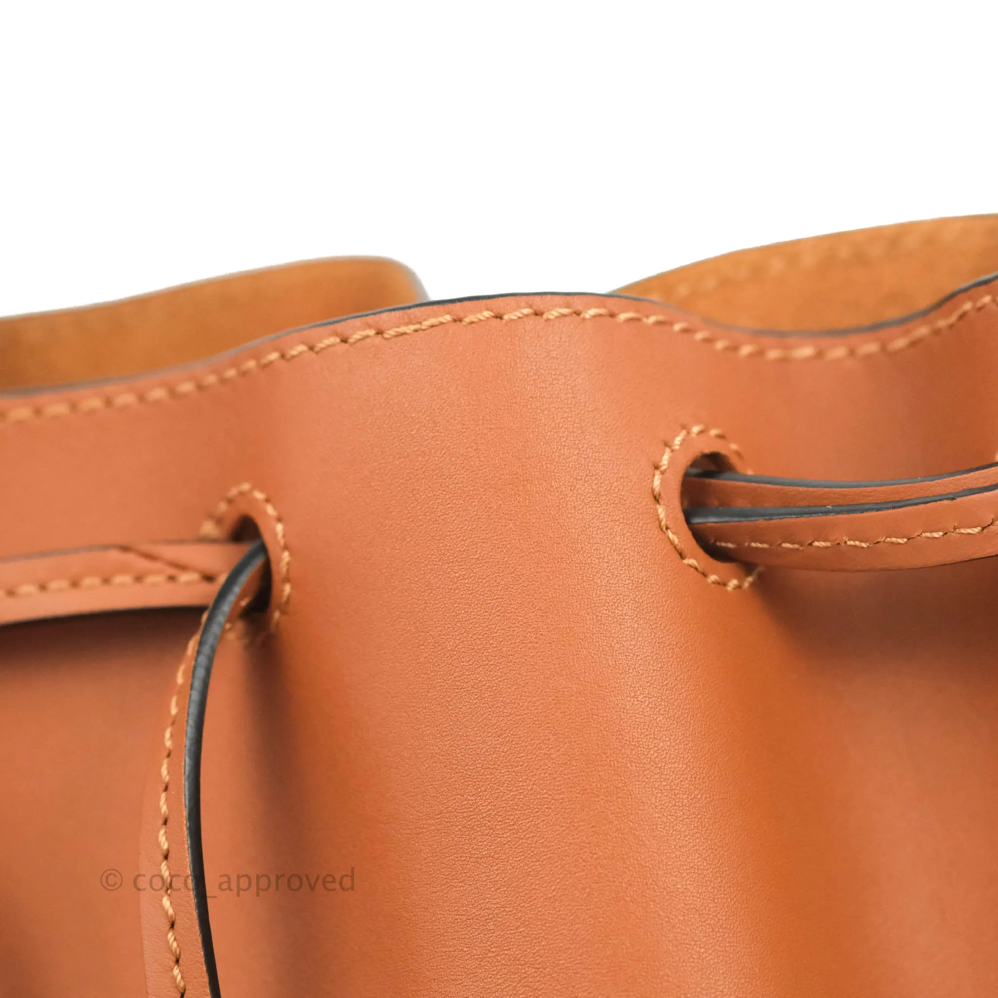 Loewe Small Balloon Bucket Bag Tan Calfskin