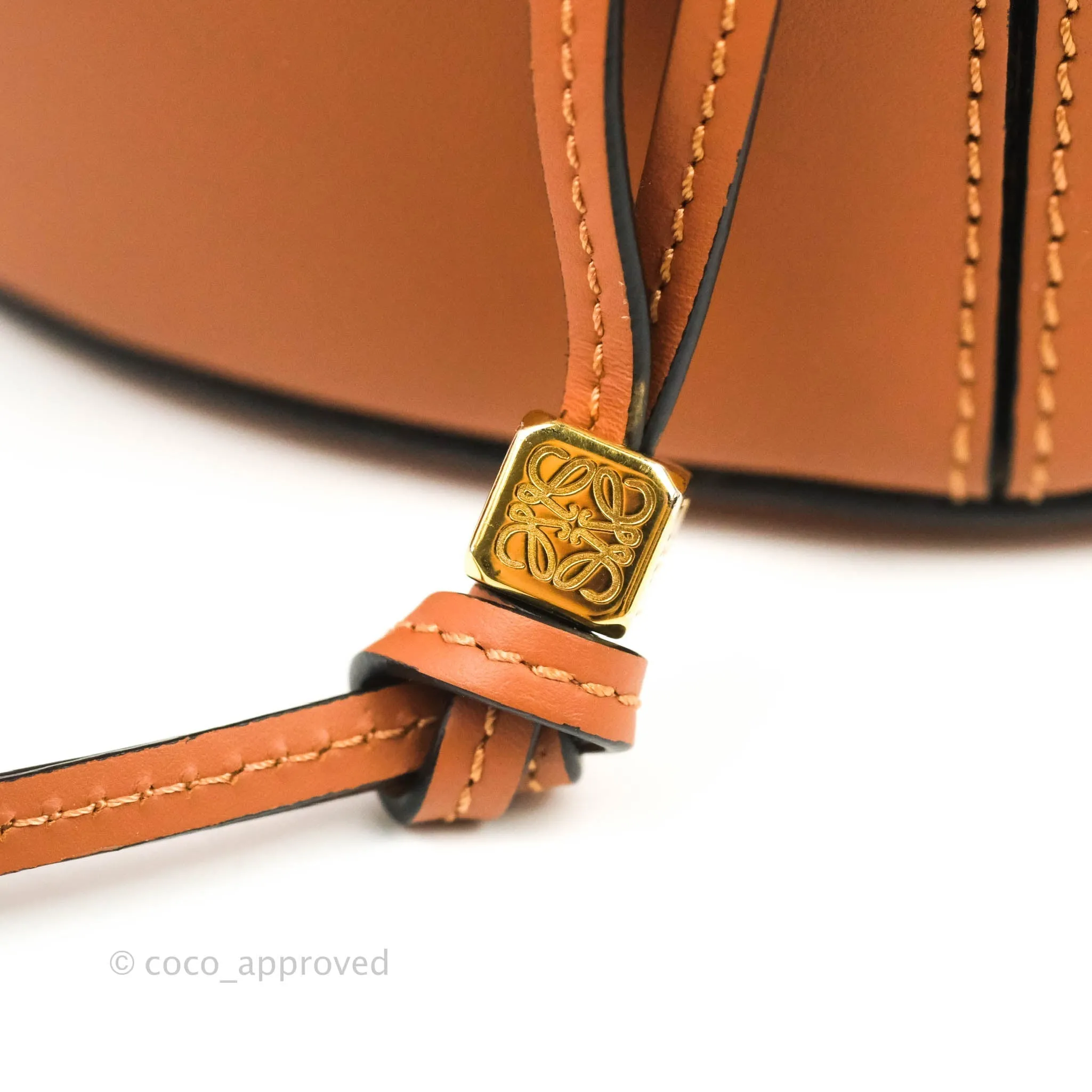 Loewe Small Balloon Bucket Bag Tan Calfskin