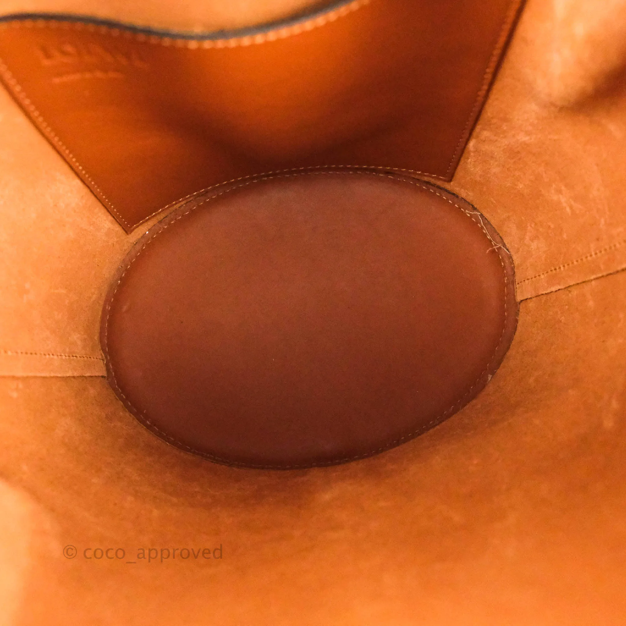 Loewe Small Balloon Bucket Bag Tan Calfskin