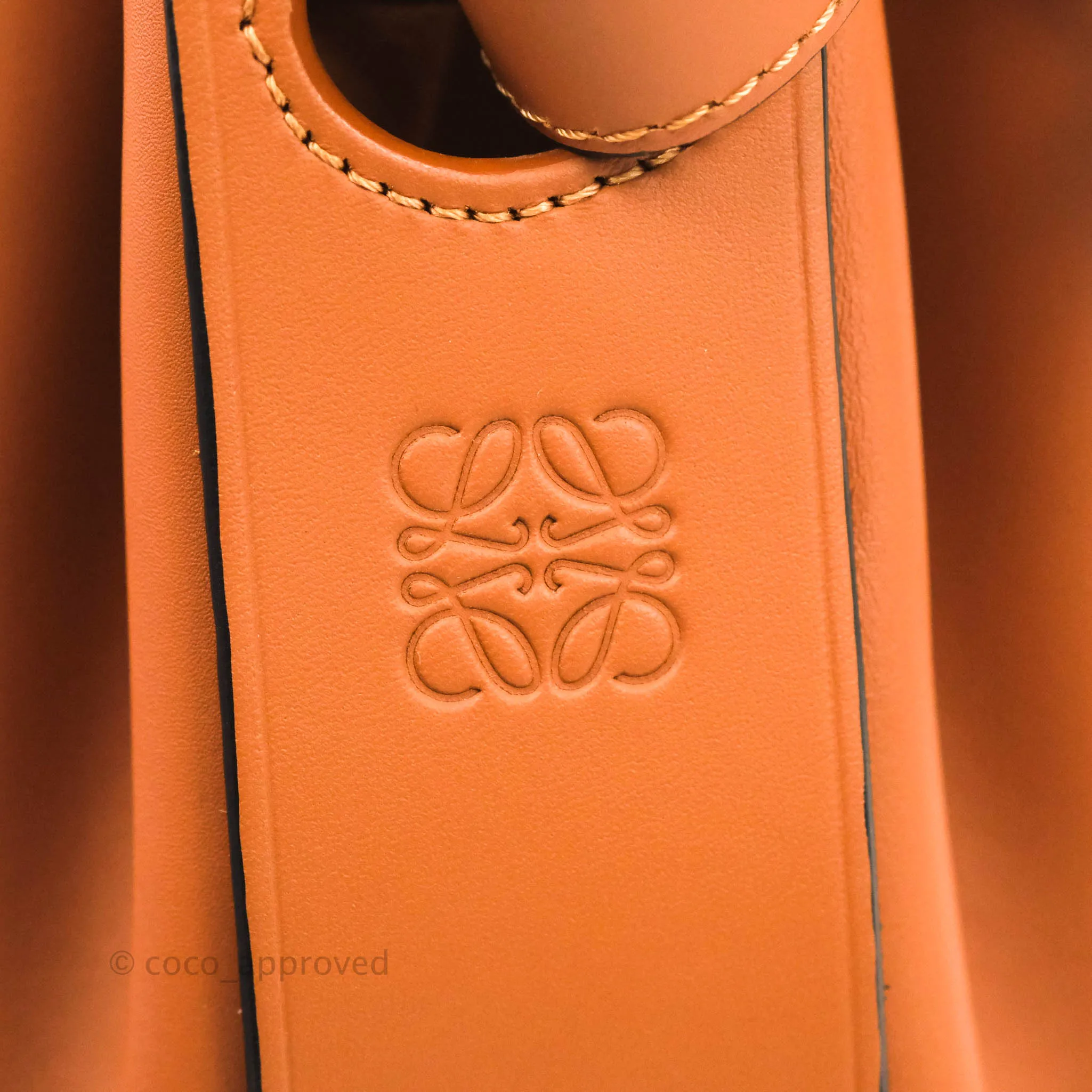 Loewe Small Balloon Bucket Bag Tan Calfskin