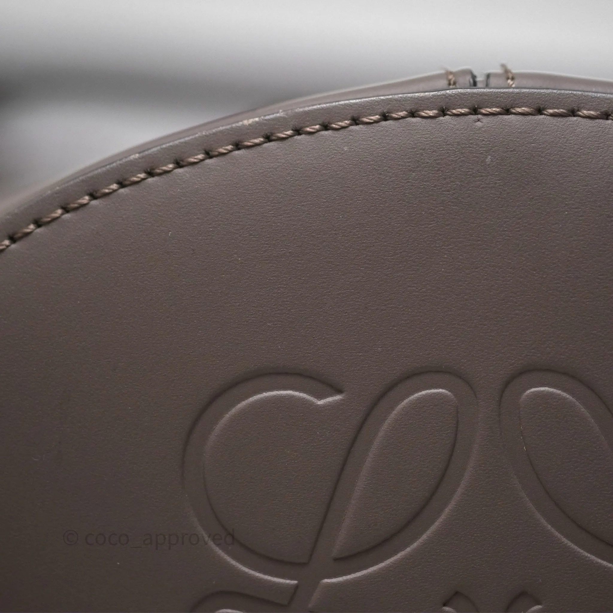 Loewe Small Balloon Bucket Bag Taupe Grained Calfskin