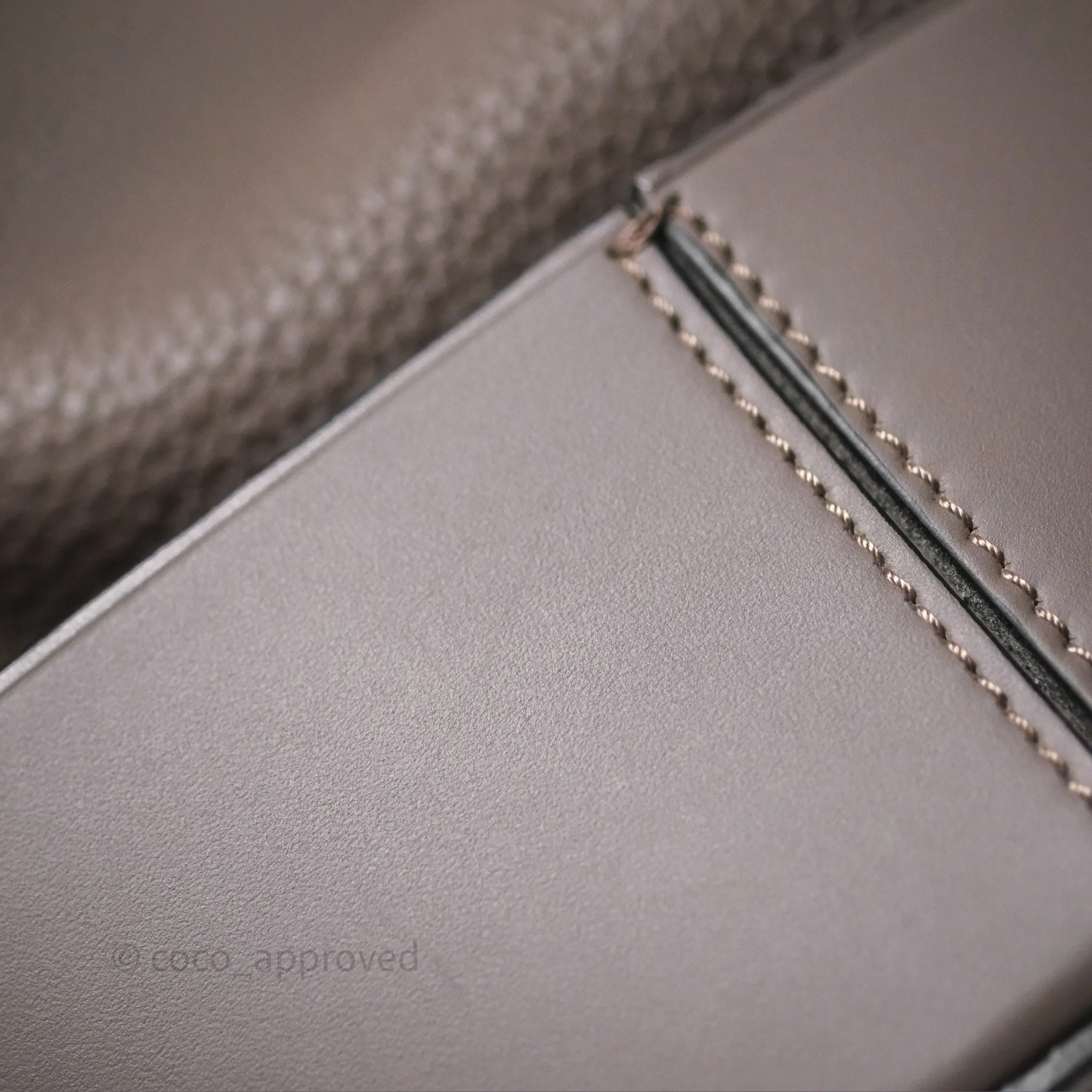 Loewe Small Balloon Bucket Bag Taupe Grained Calfskin
